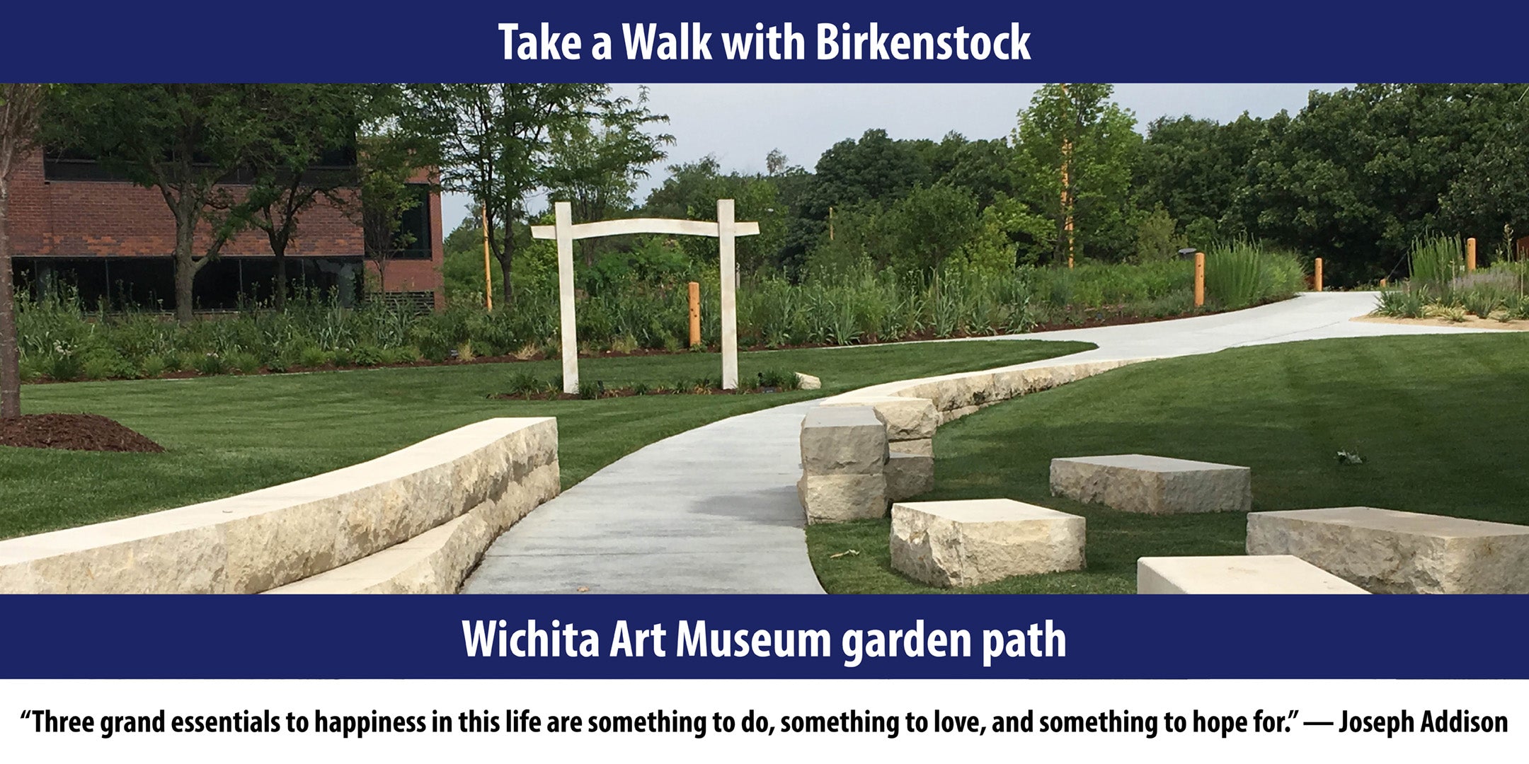 Wichita Art Museum garden path