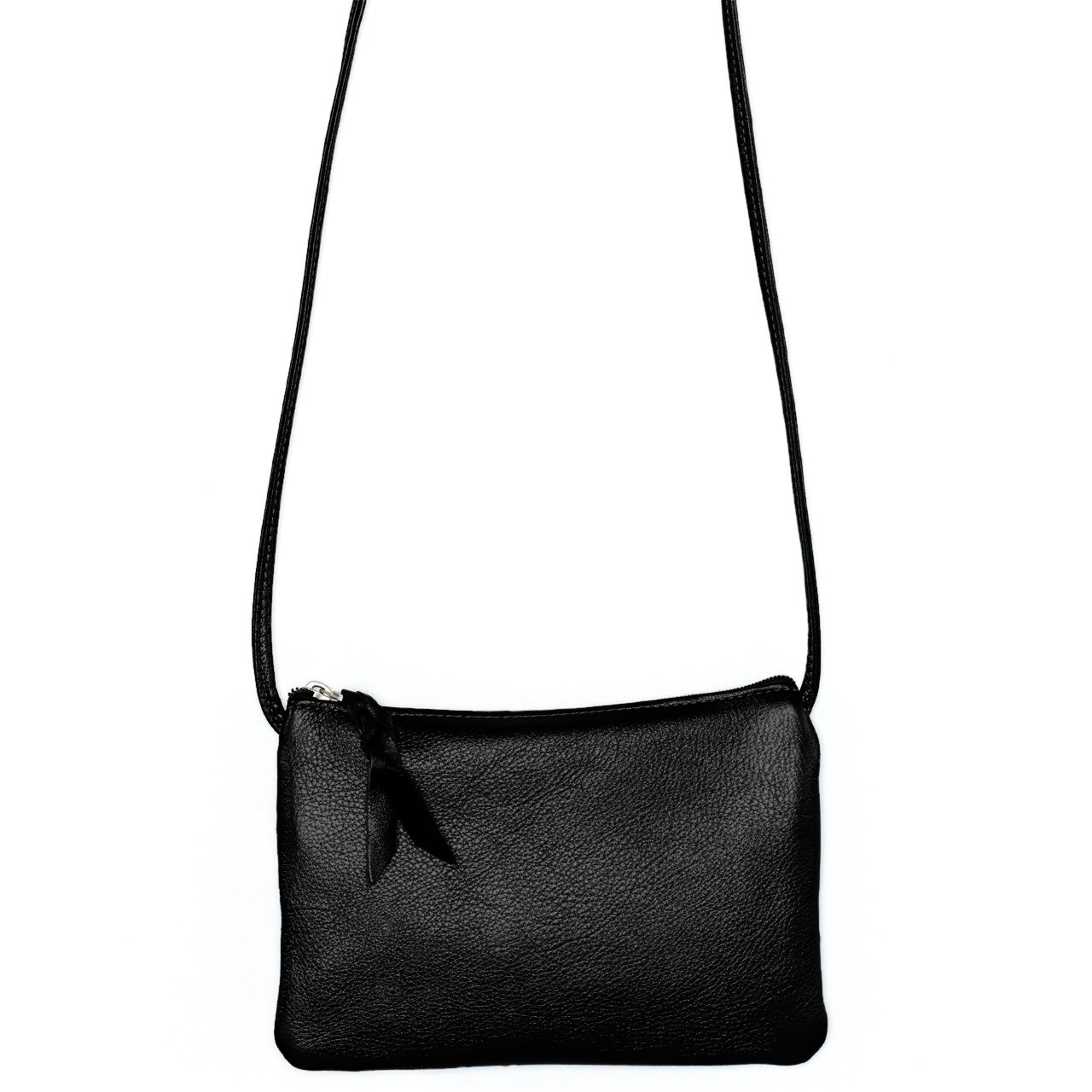 SVEN Style No. 008 Crossbody/ Shoulder Bag black leather