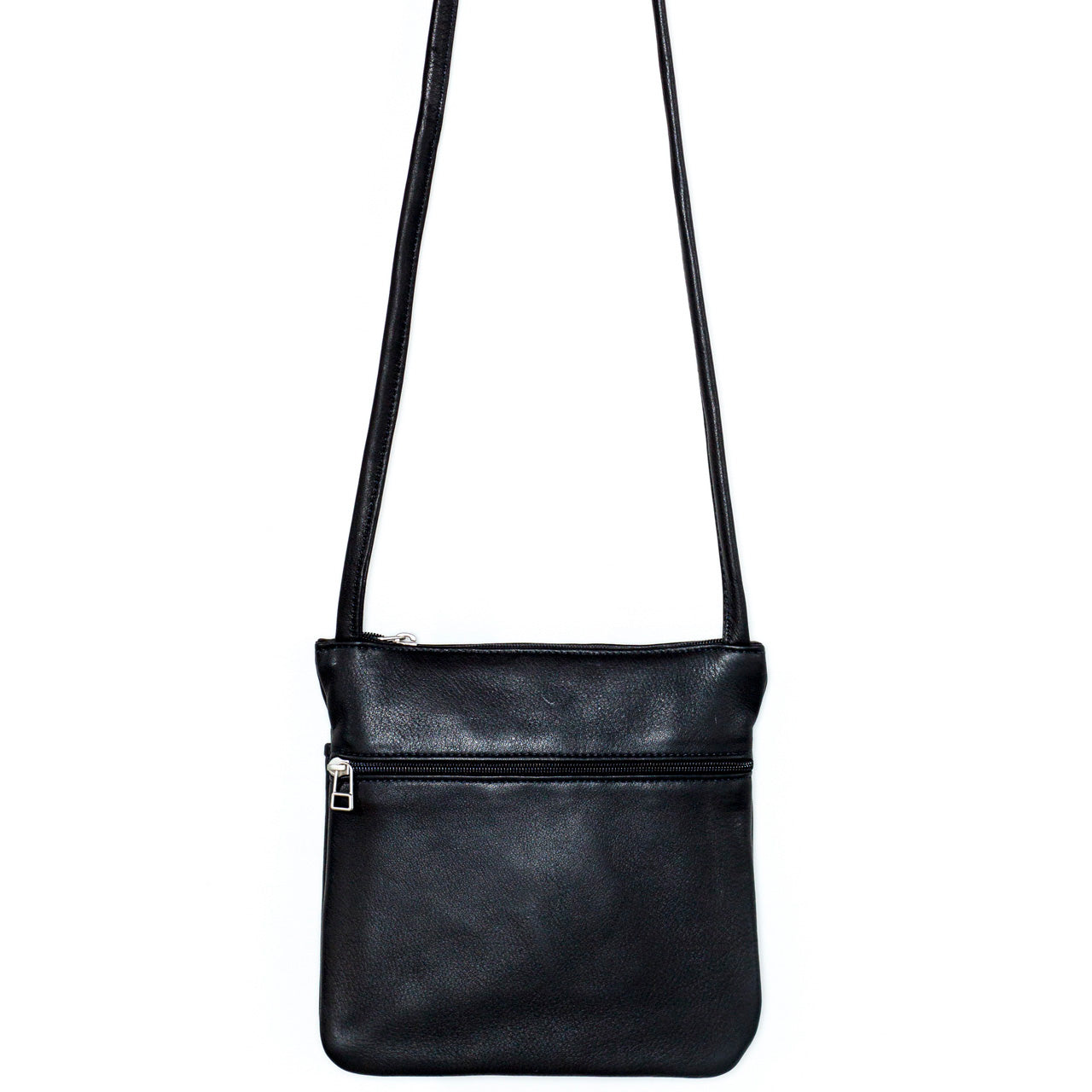 SVEN Style No. 071 Crossbody/ Shoulder Bag black leather