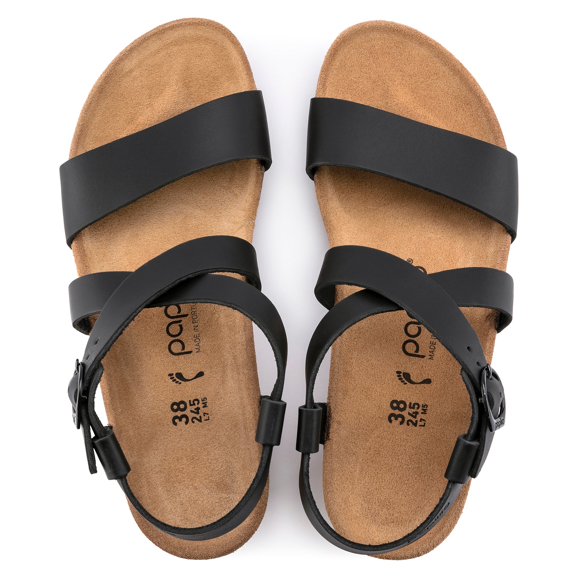 Papillio Sibyl black leather by Birkenstock