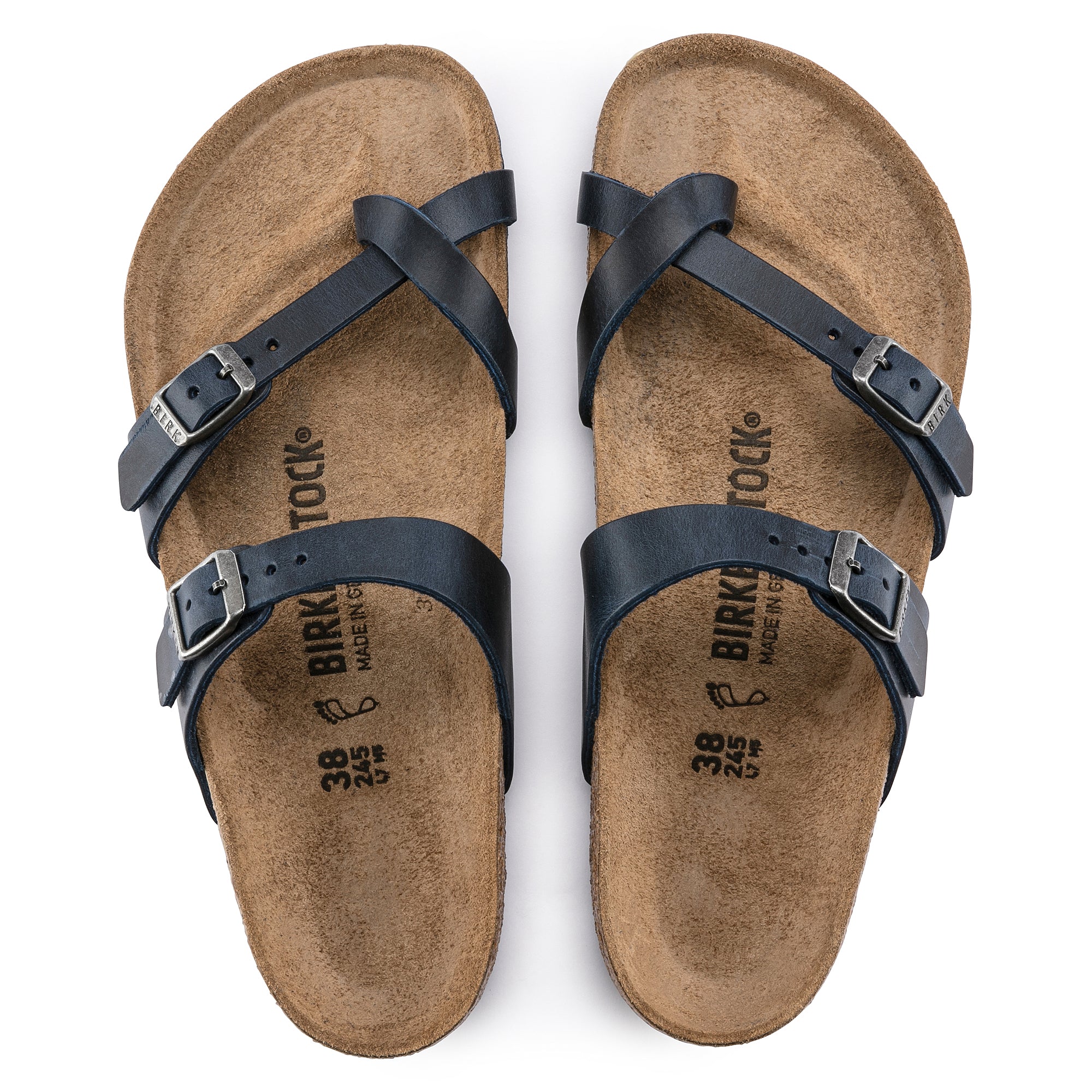 Birkenstock Mayari blue oiled leather