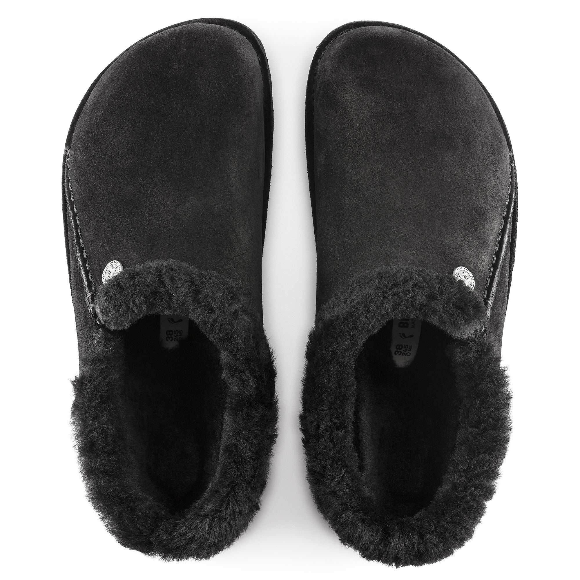 Birkenstock Limited Edition Zermatt Premium black suede/black shearling