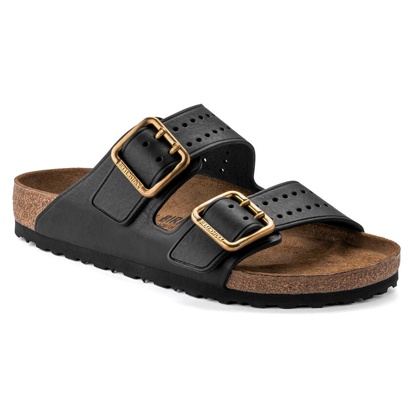 Birkenstock Arizona Bold Grip vintage black leather display picture 2