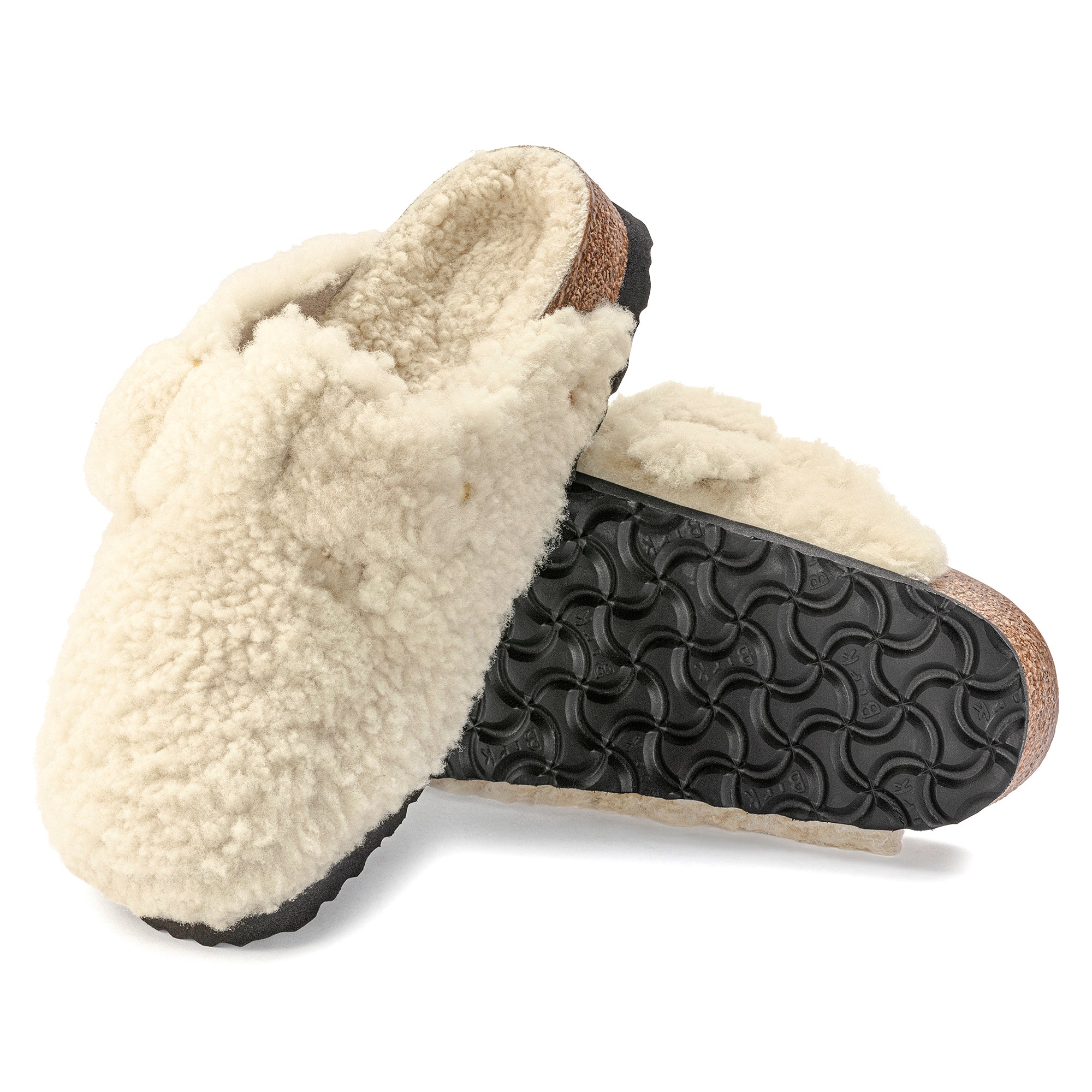 Birkenstock Limited Edition Boston Big Buckle teddy eggshell shearling