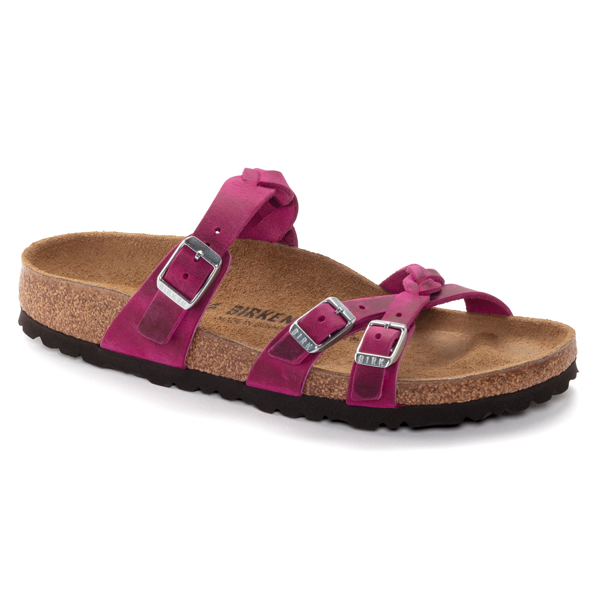 Birkenstock Limited Edition Franca Braid festival fuchsia oiled leather