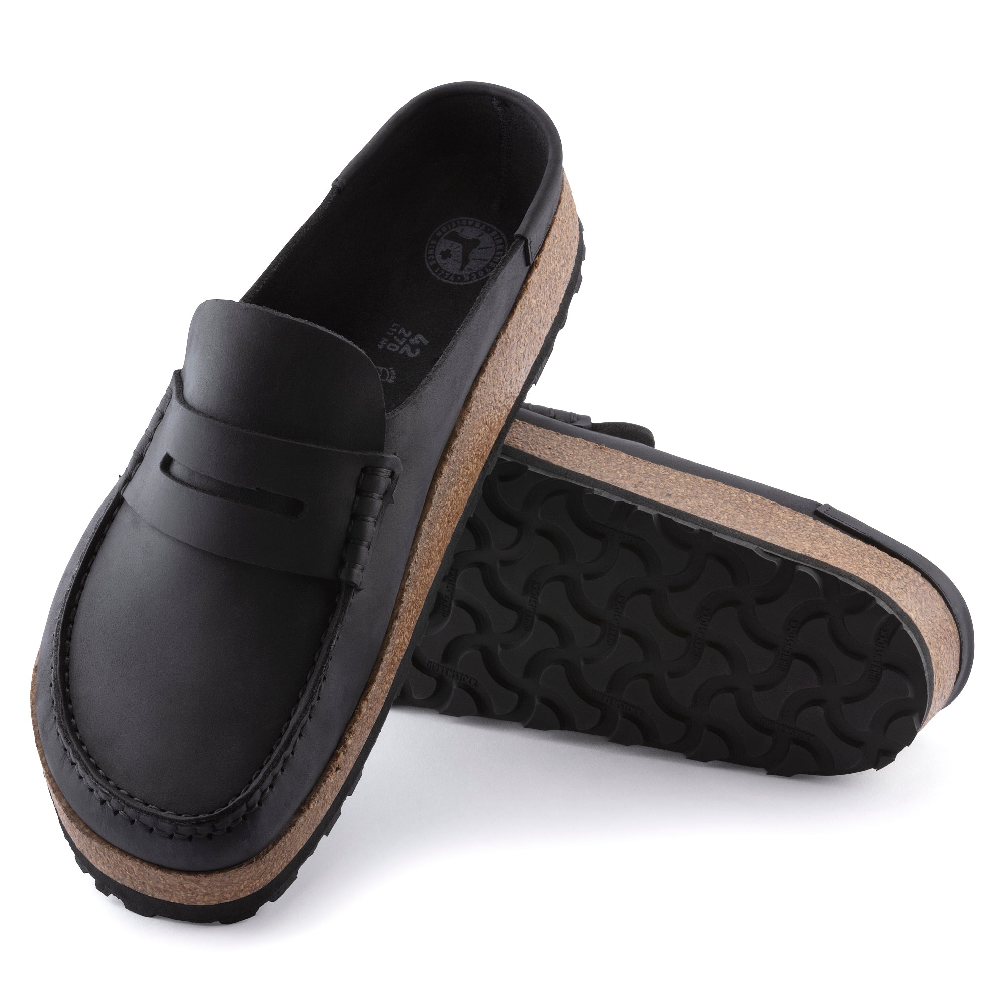 Birkenstock Naples Grip black oiled leather