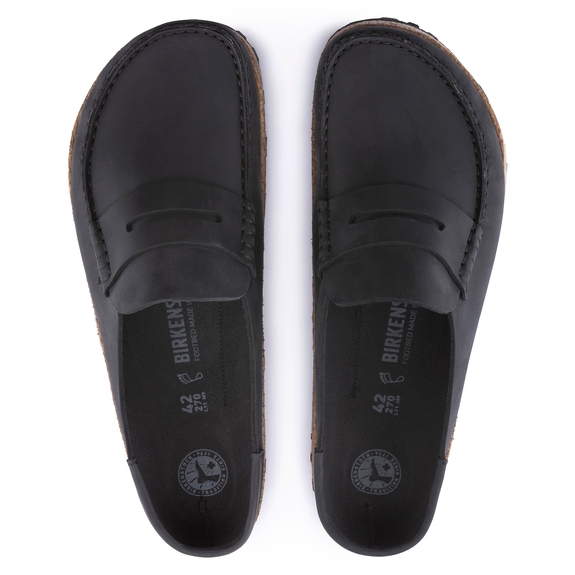 Birkenstock Naples Grip black oiled leather