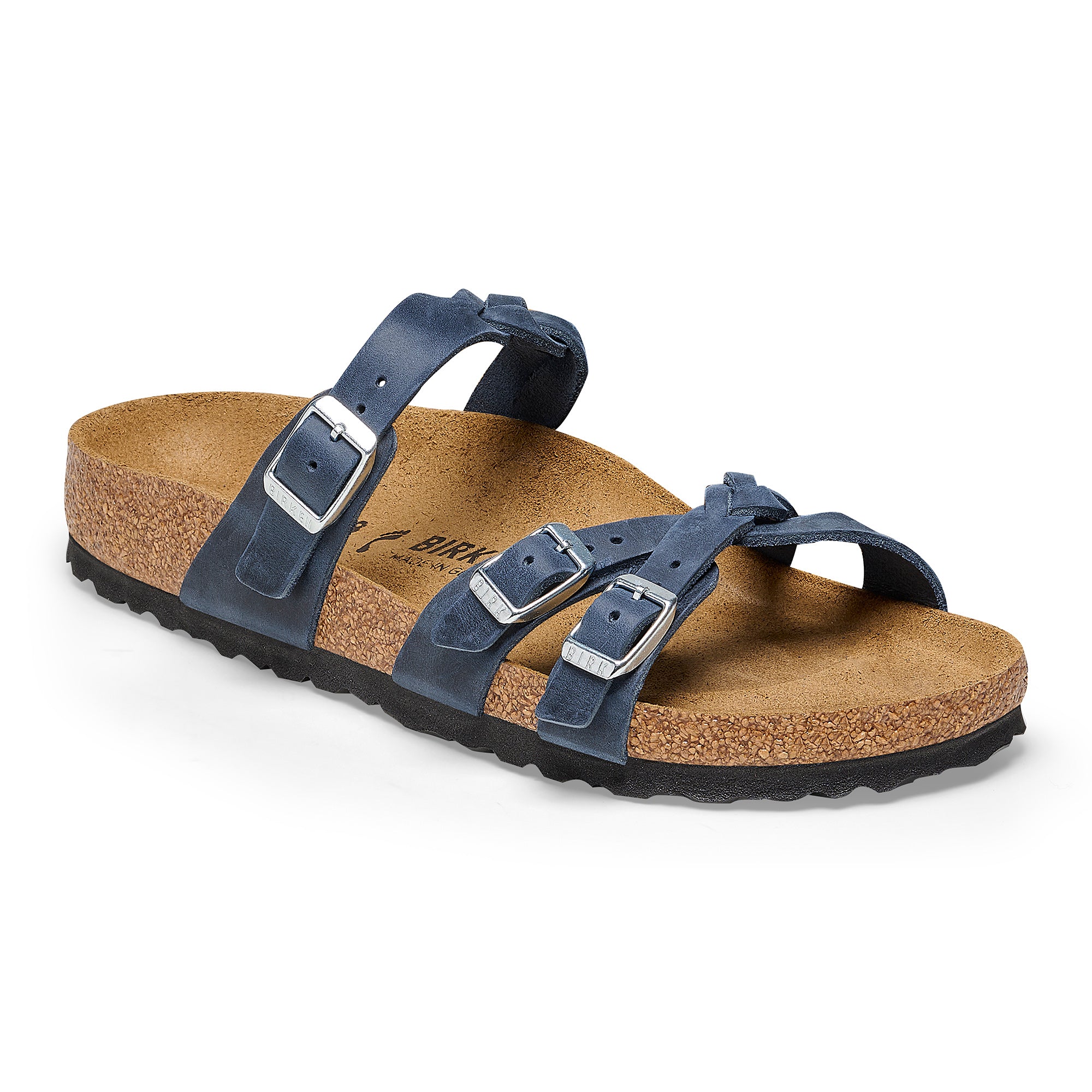 Birkenstock Franca Braid navy oiled leather