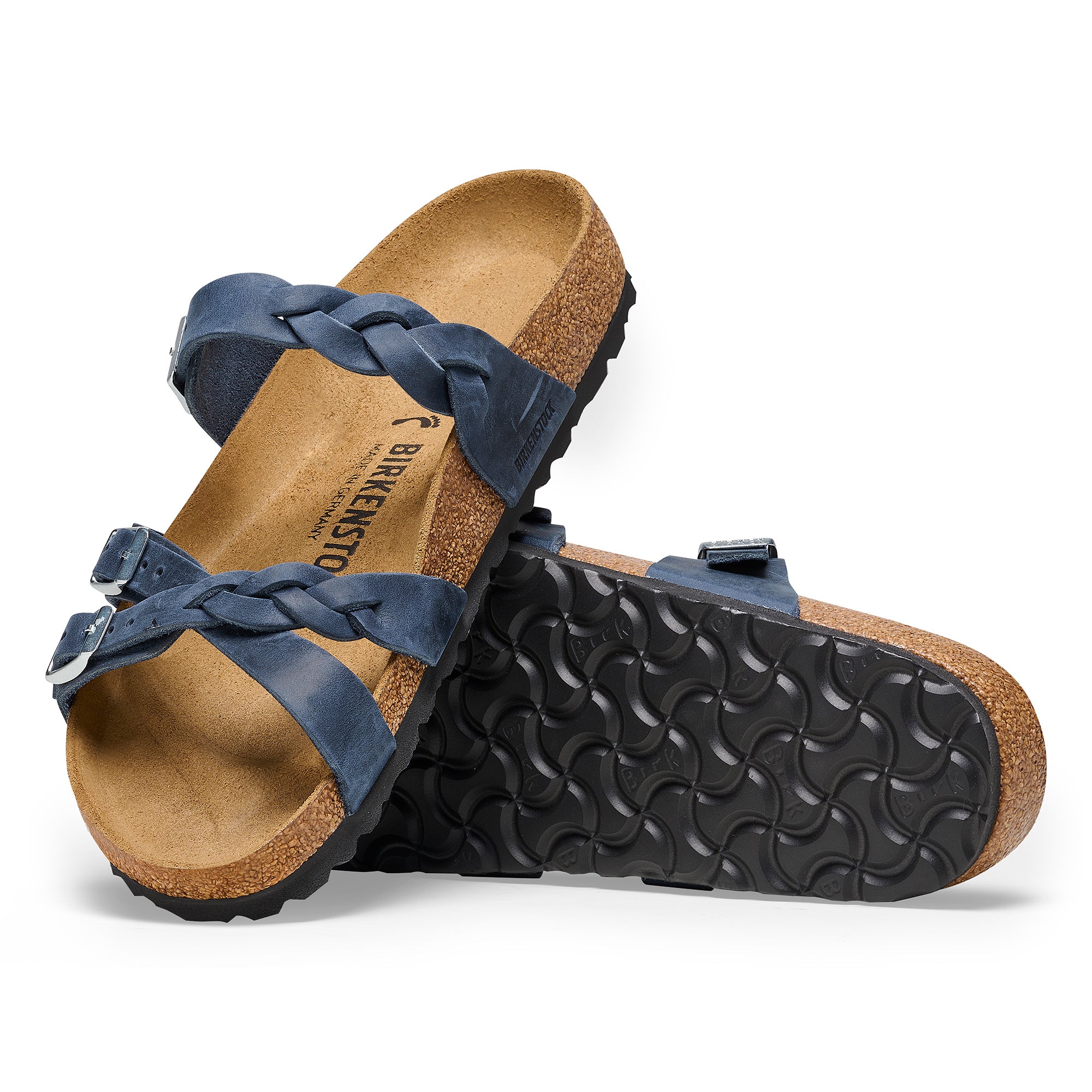 Birkenstock Franca Braid navy oiled leather