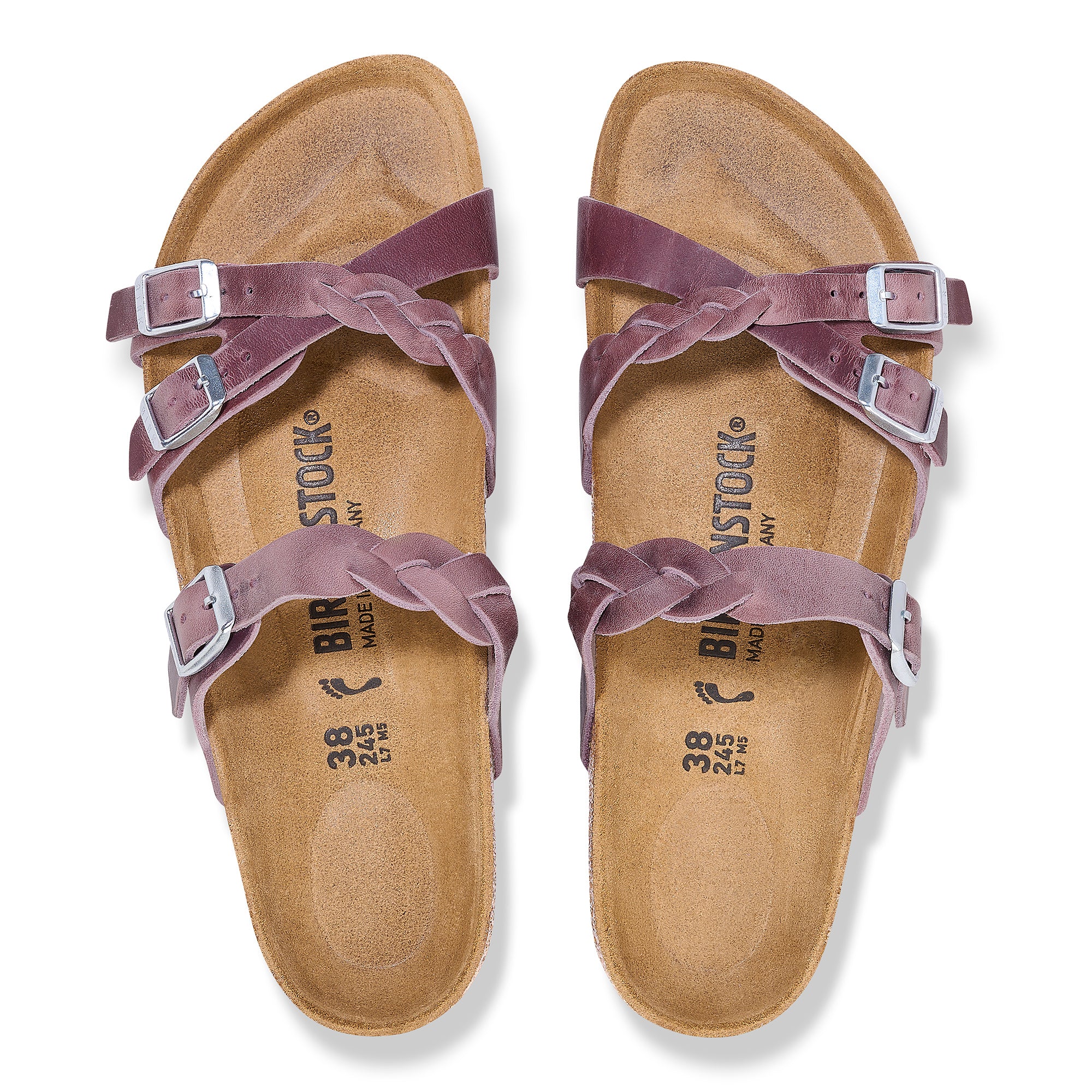 Birkenstock Franca Braid lavender oiled leather