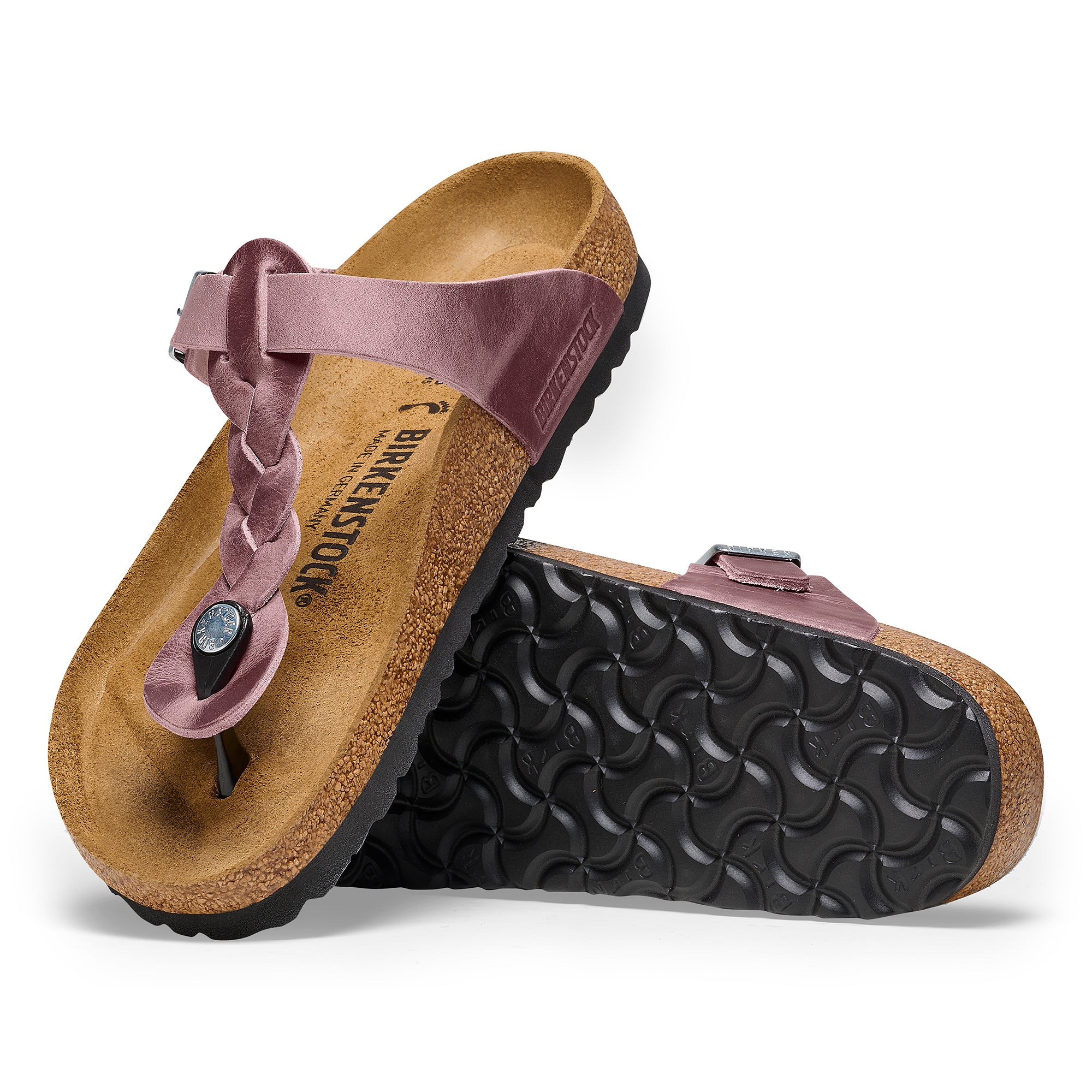 Birkenstock Gizeh Braid lavender oiled leather