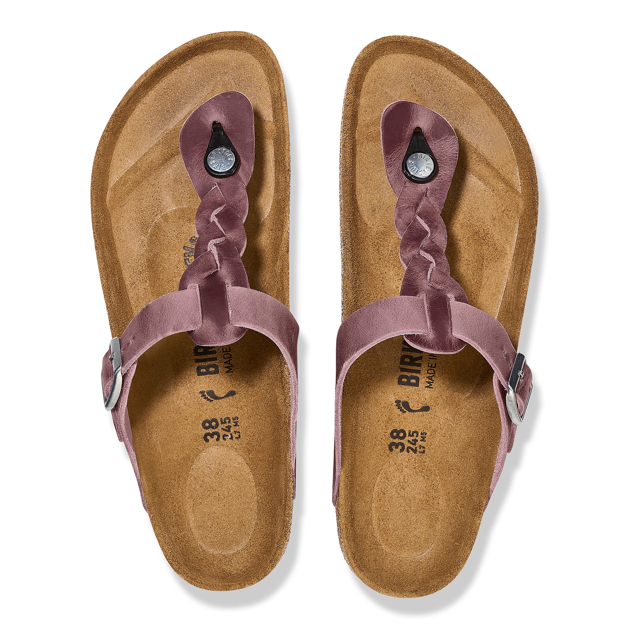 Birkenstock Gizeh Braid lavender oiled leather