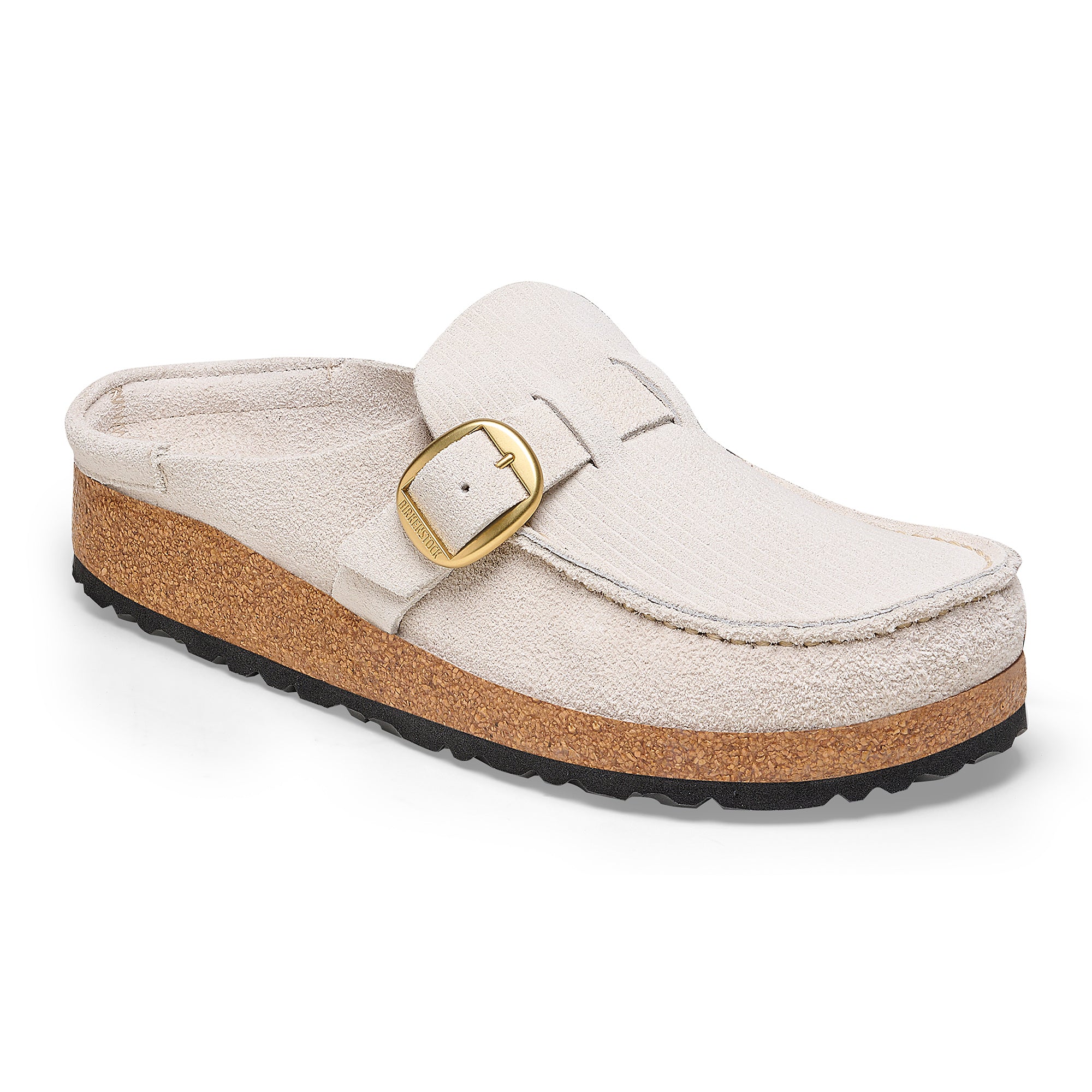 Birkenstock Limited Edition Buckley corduroy antique white suede