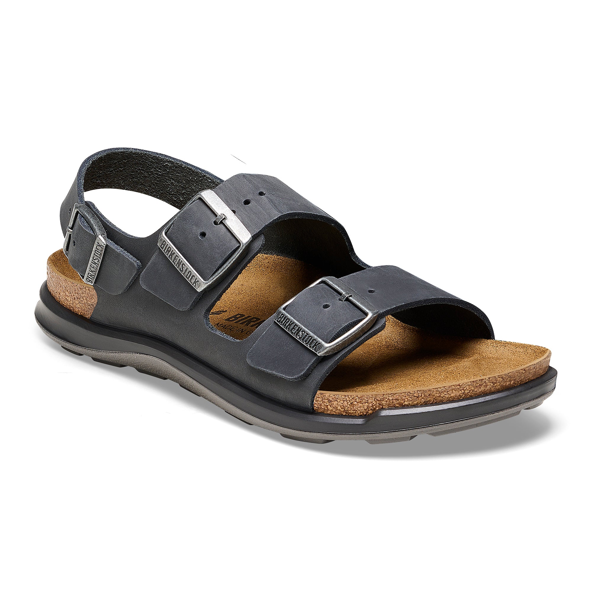 Birkenstock Women's Milano Crosstown black oiled leather