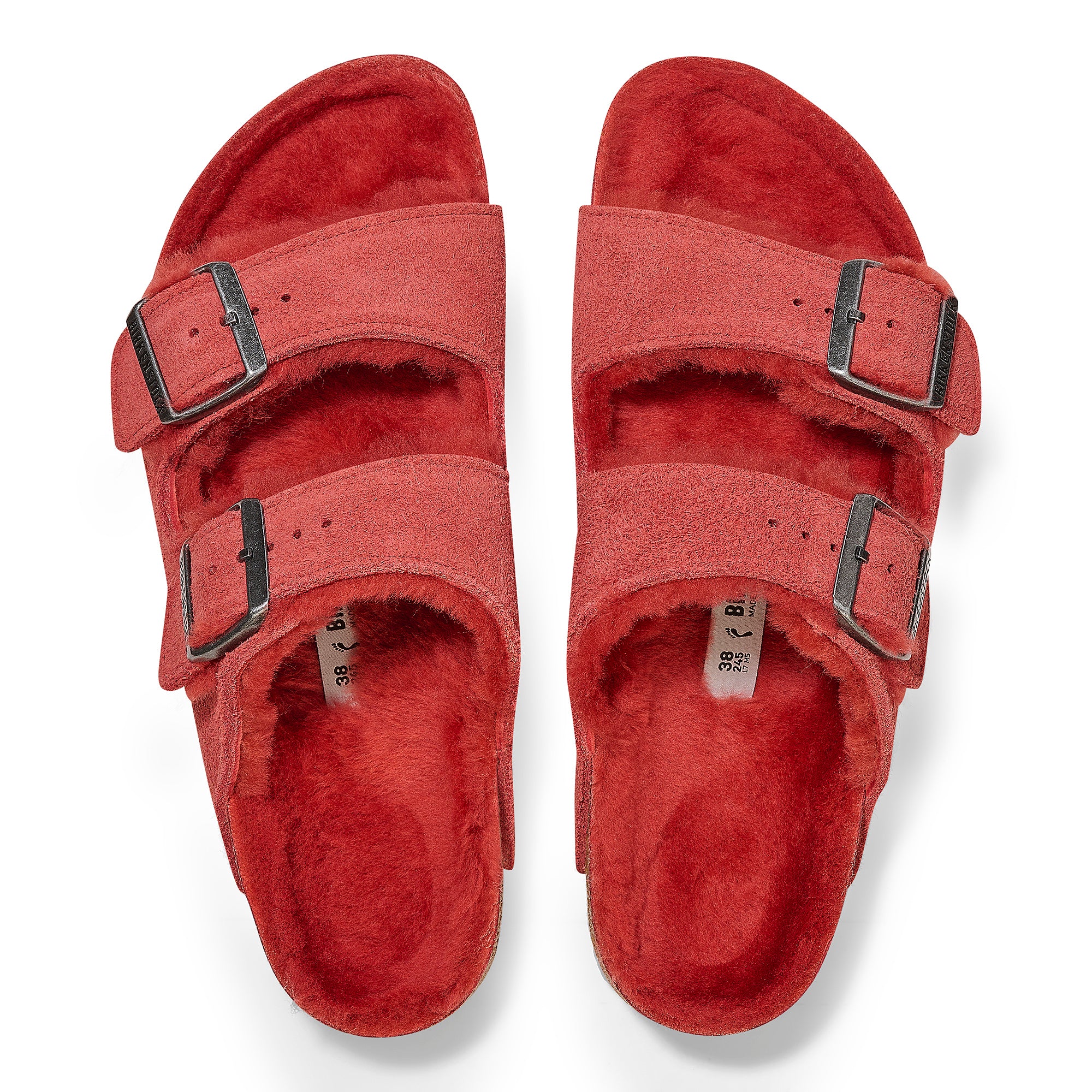 Birkenstock Arizona Shearling mars red suede/mars red shearling