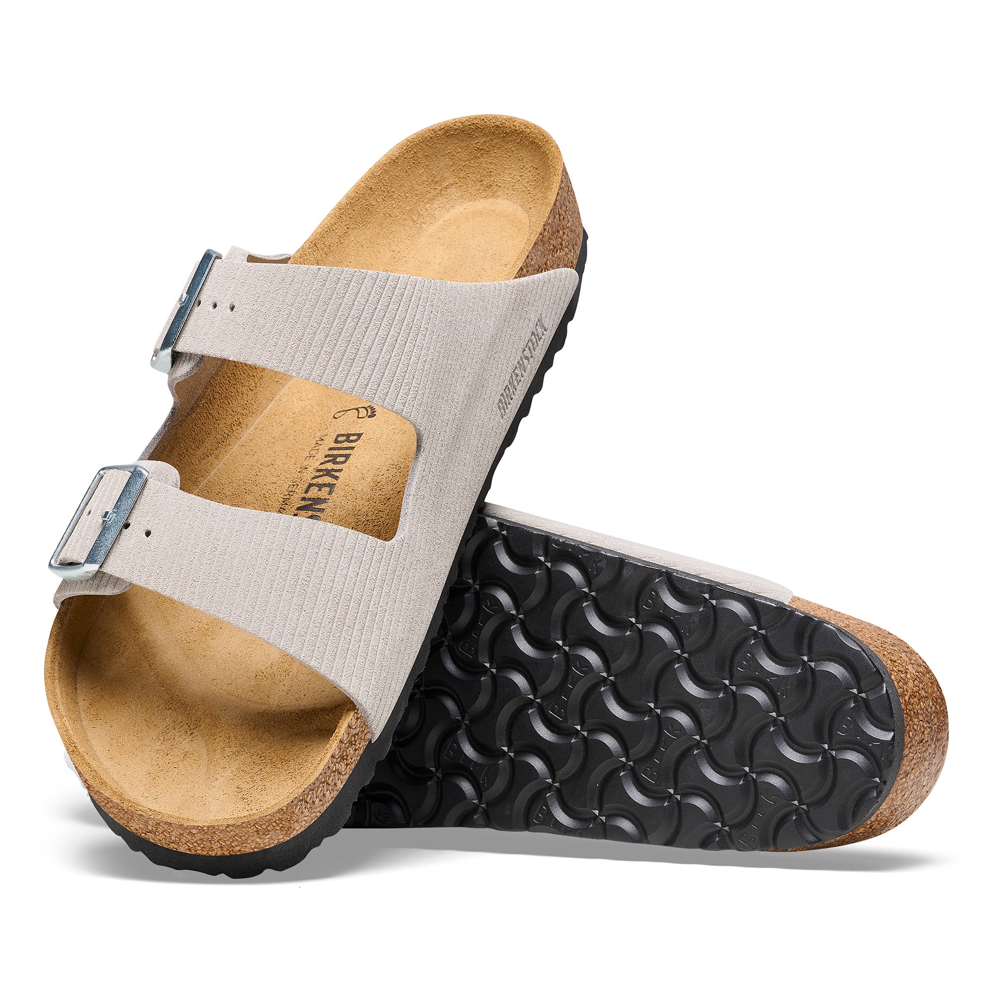 Birkenstock Limited Edition Arizona corduroy stone coin suede