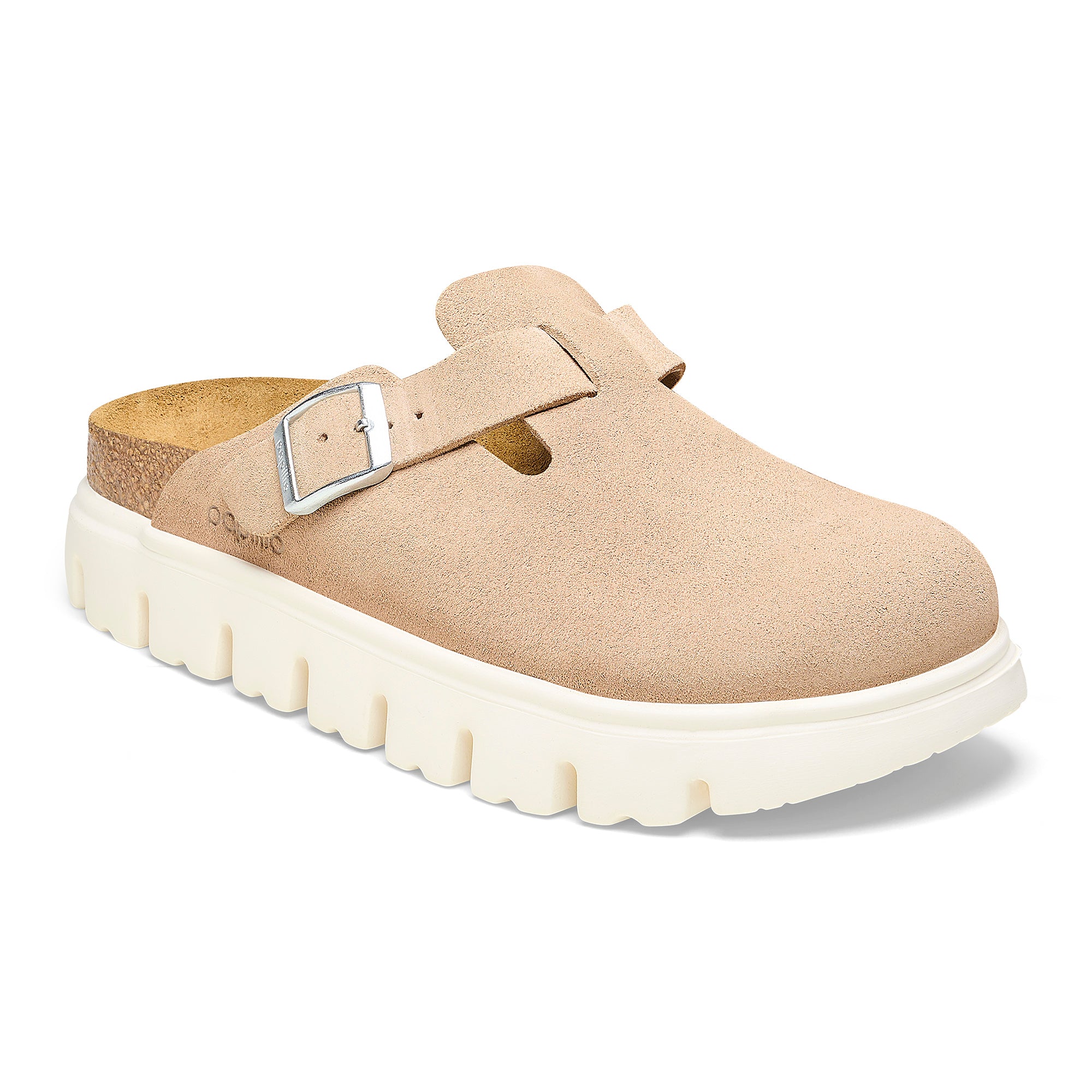 Papillio Boston Chunky warm sand suede by Birkenstock