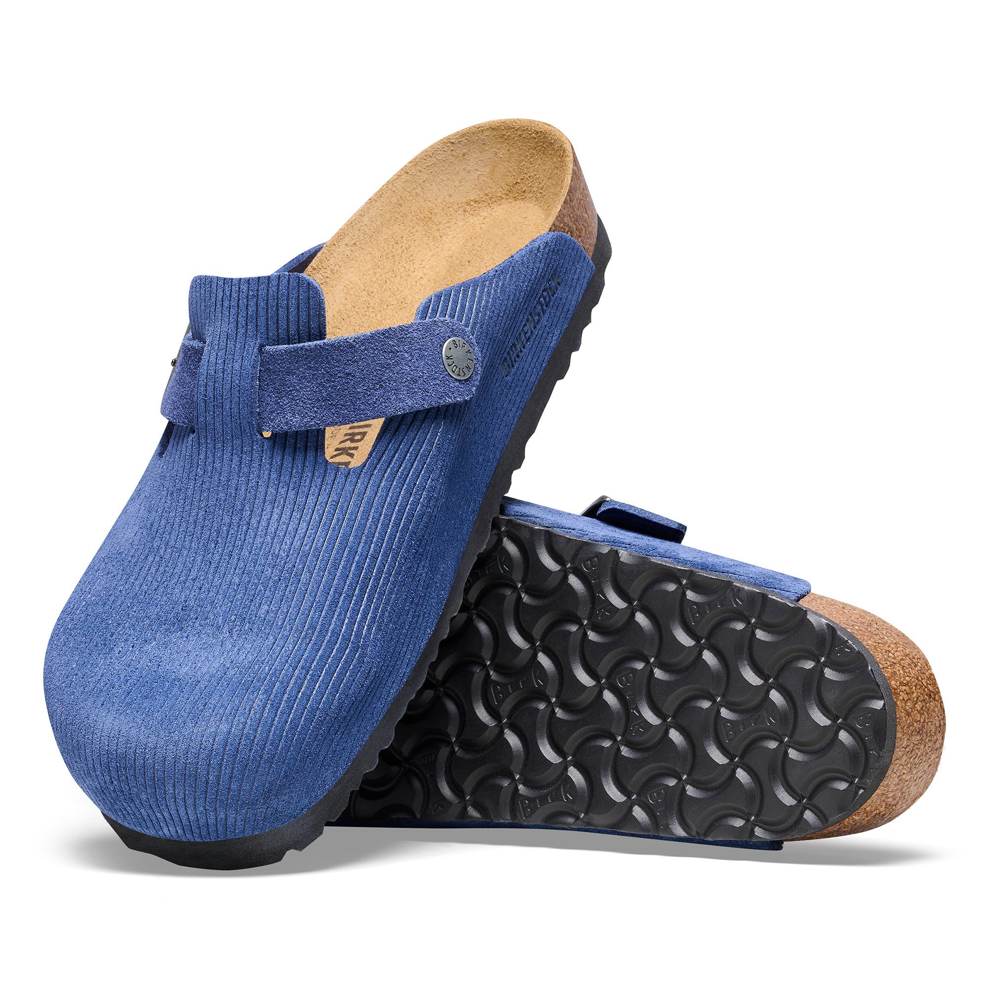 Birkenstock Limited Edition Boston corduroy indigo suede