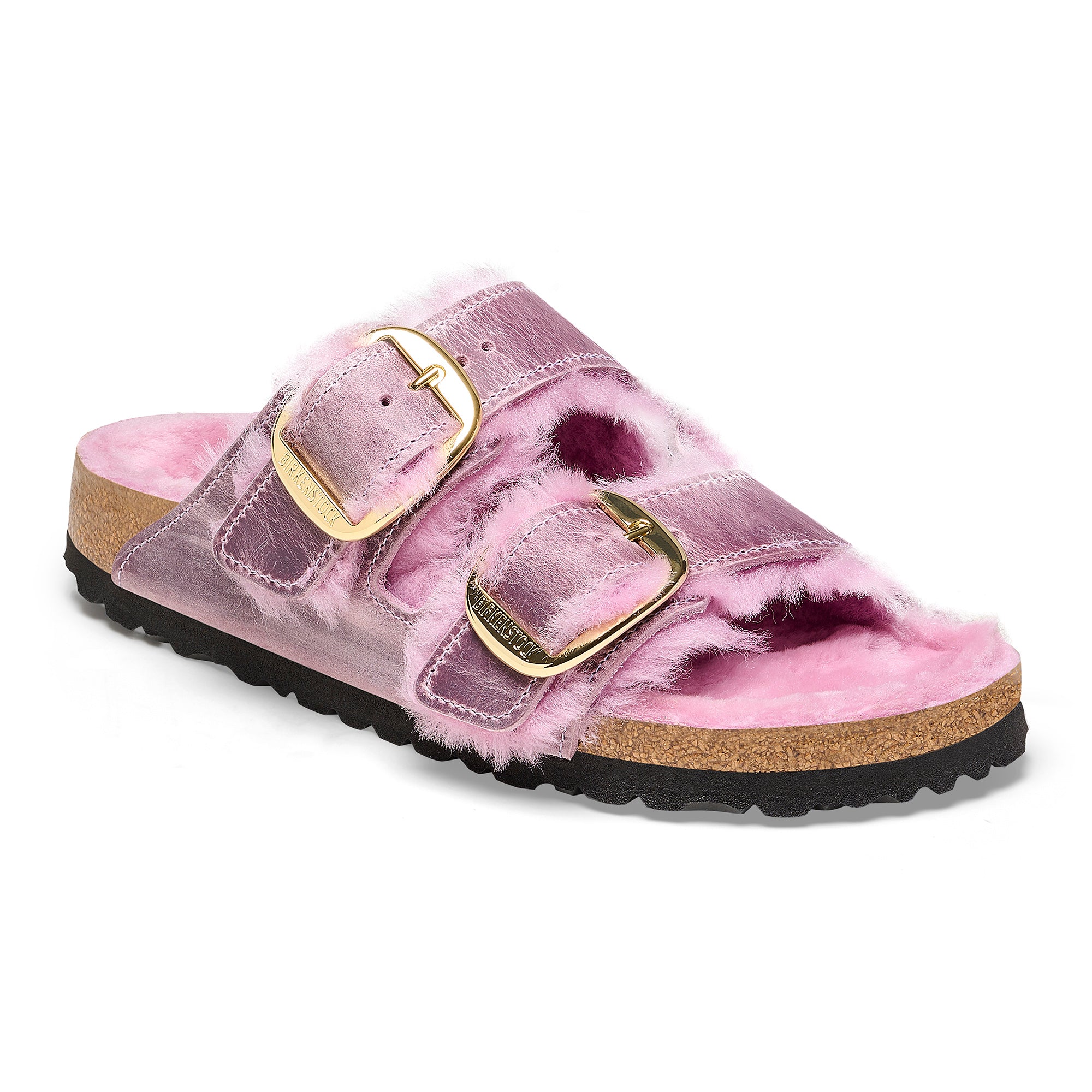 Birkenstock Limited Edition Arizona Big Buckle lavender oiled leather/lavender shearling