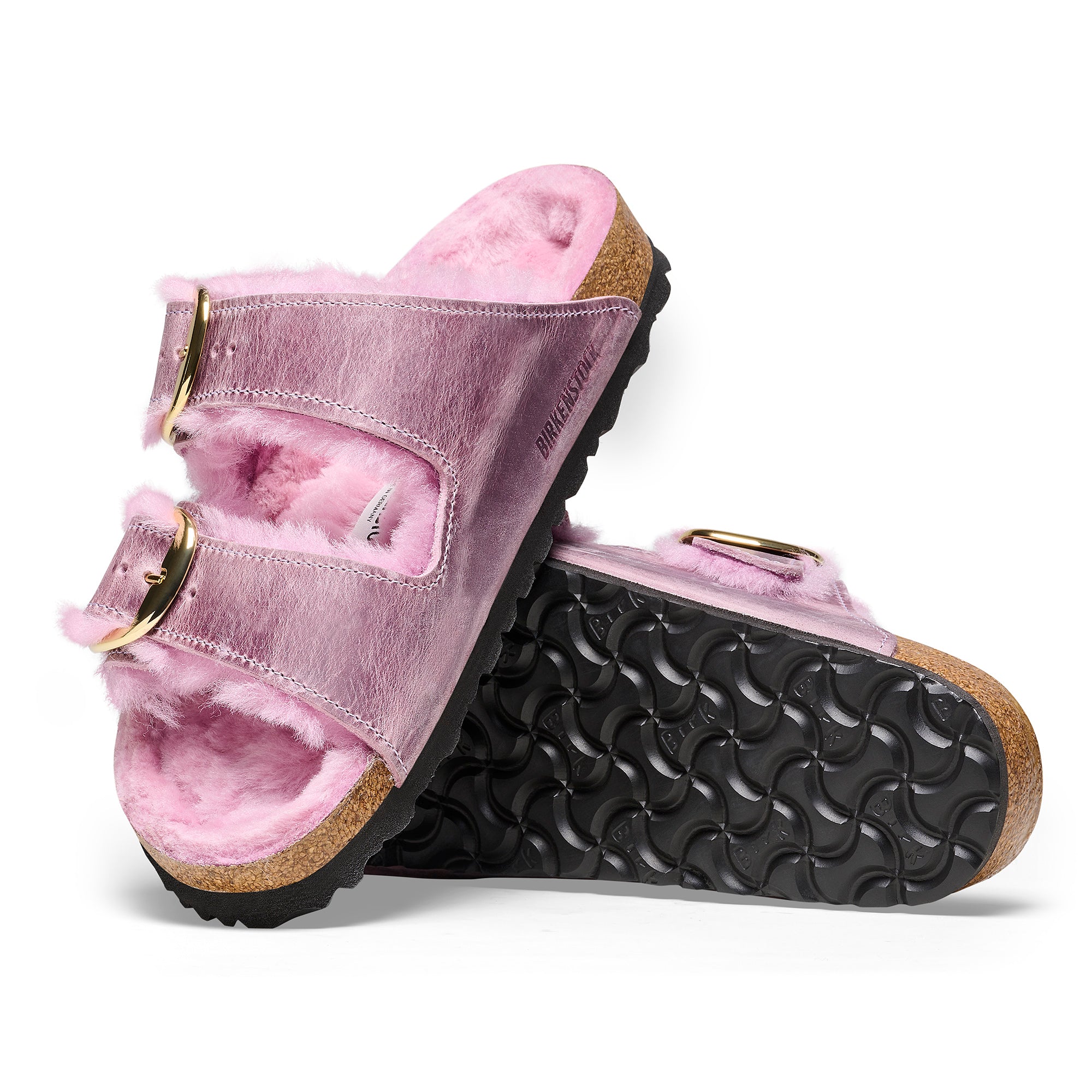 Birkenstock Limited Edition Arizona Big Buckle lavender oiled leather/lavender shearling