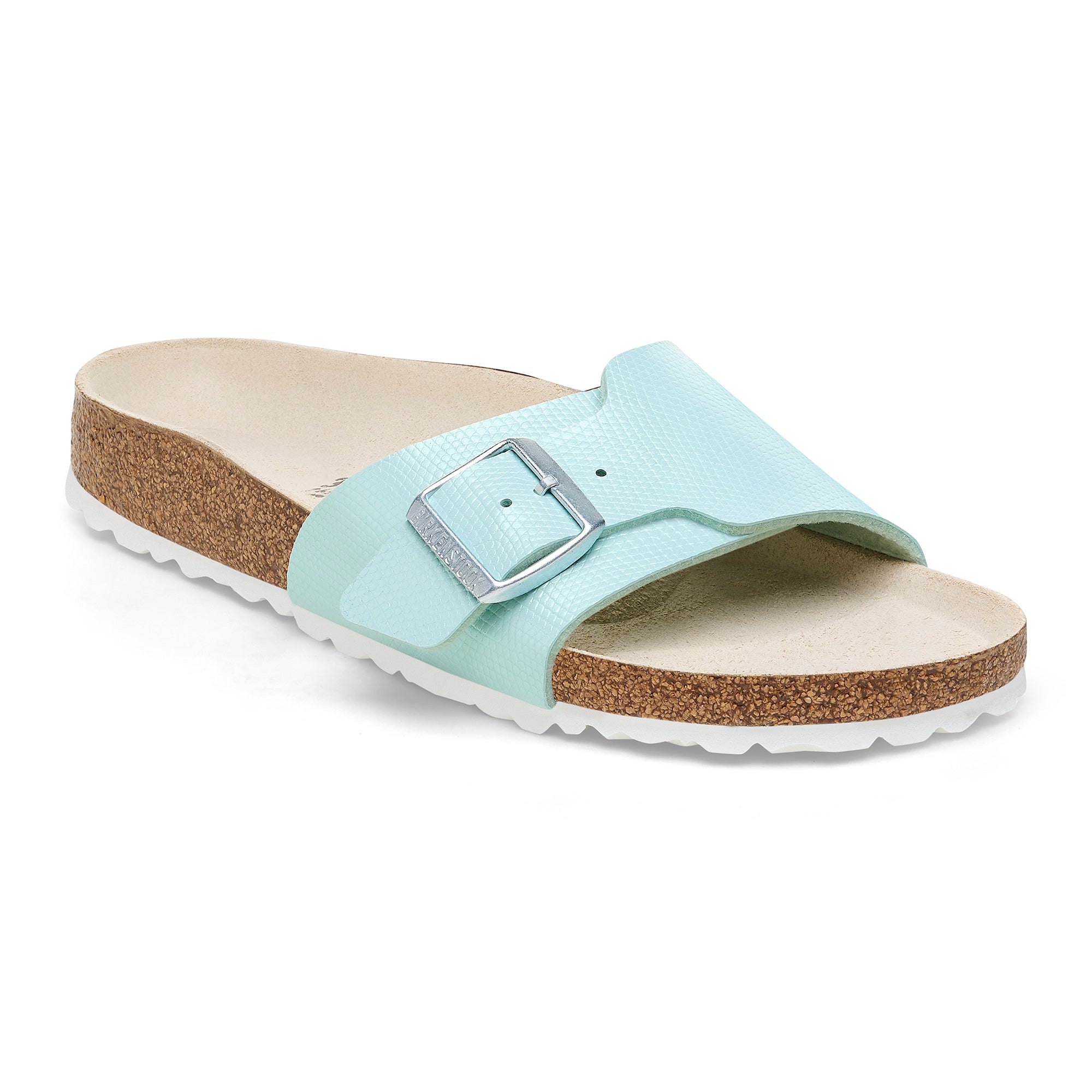 Birkenstock Limited Edition Catalina lizard embossed surf green Birko-Flor