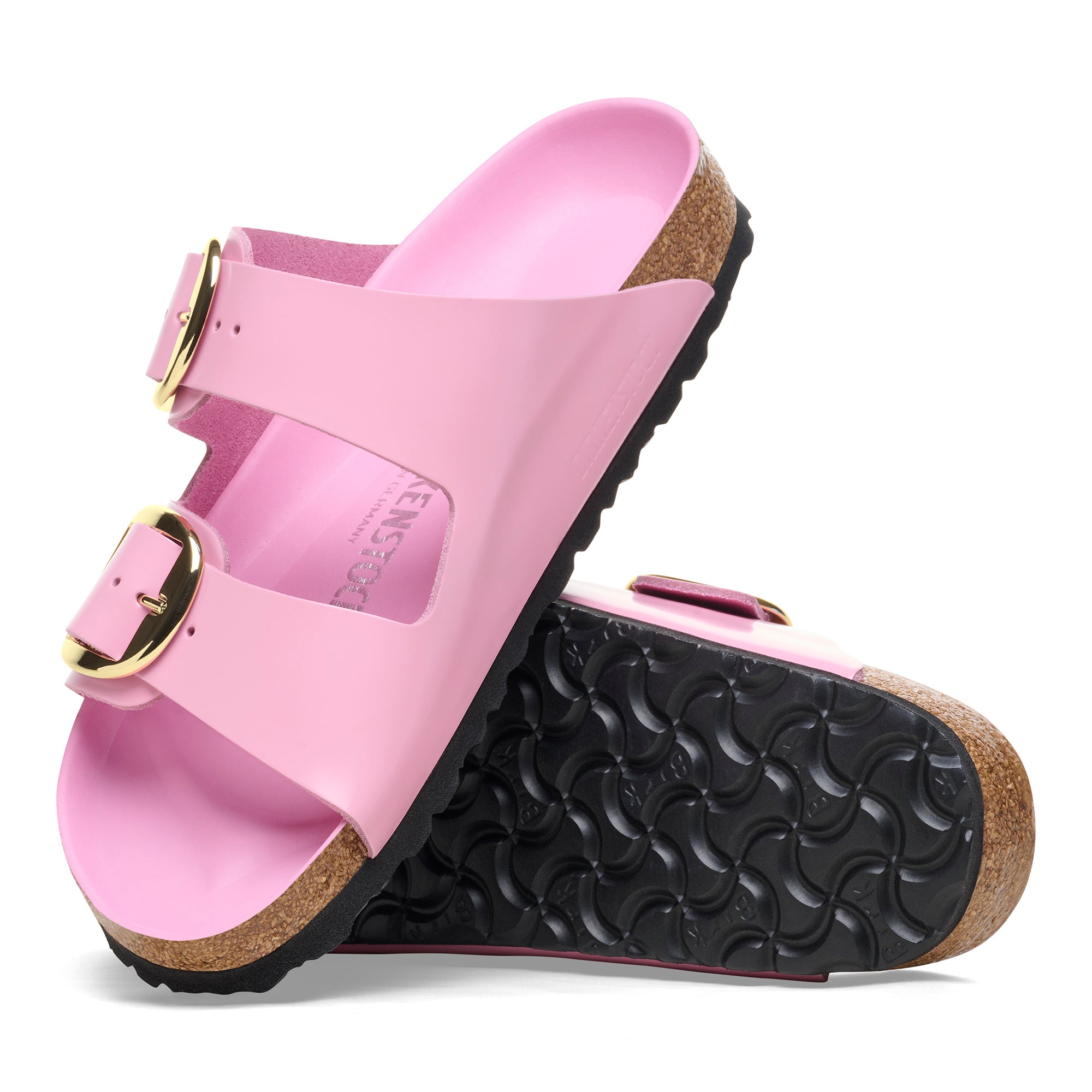 Birkenstock Limited Edition Arizona Big Buckle high shine fondant pink leather