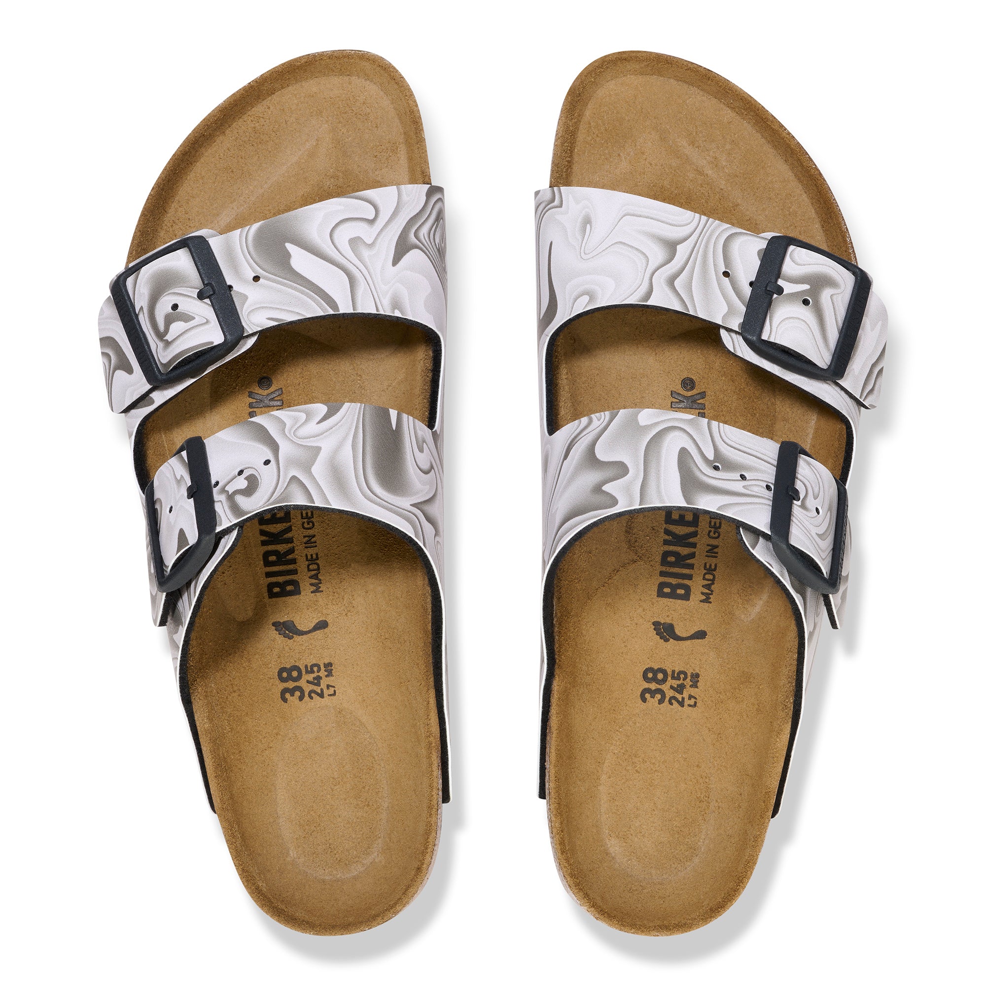 Birkenstock Limited Edition Arizona marble black Birko-Flor