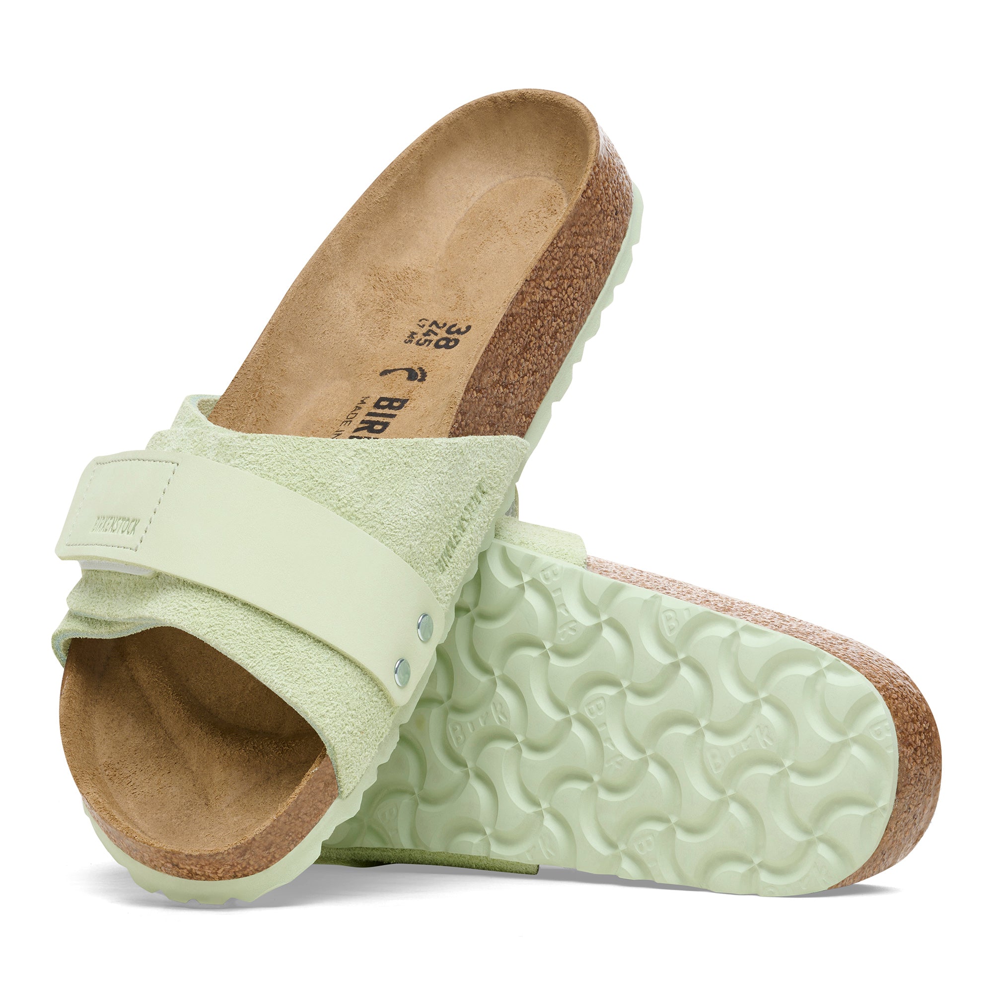 Birkenstock Oita faded lime suede
