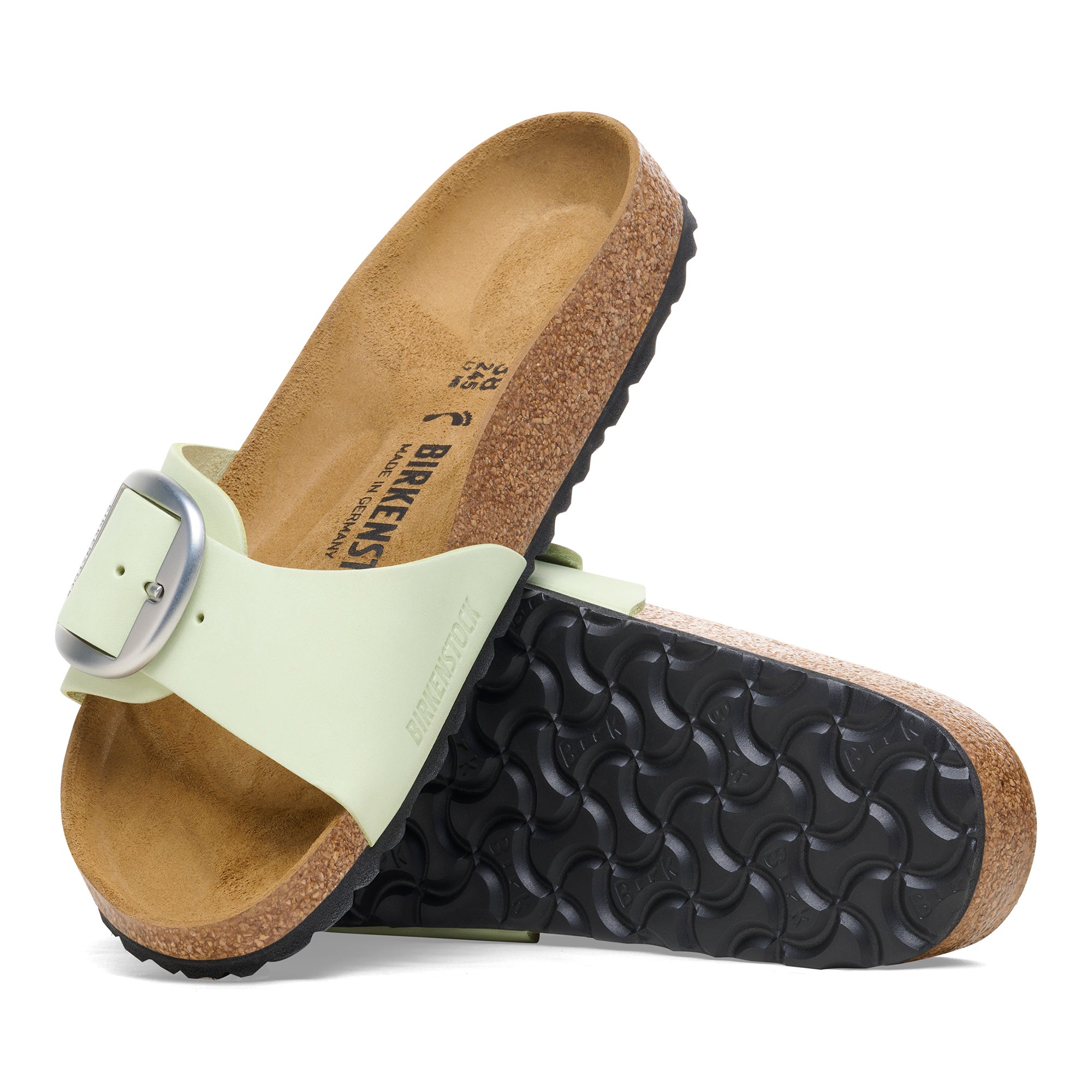 Birkenstock Madrid Big Buckle faded lime nubuck