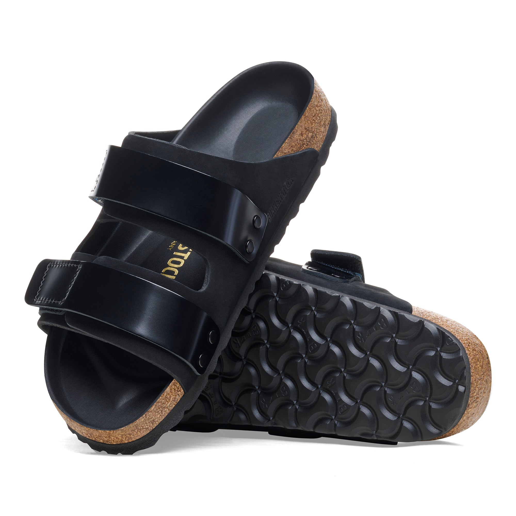 Birkenstock Limited Edition Uji Hex black nubuck/high shine leather