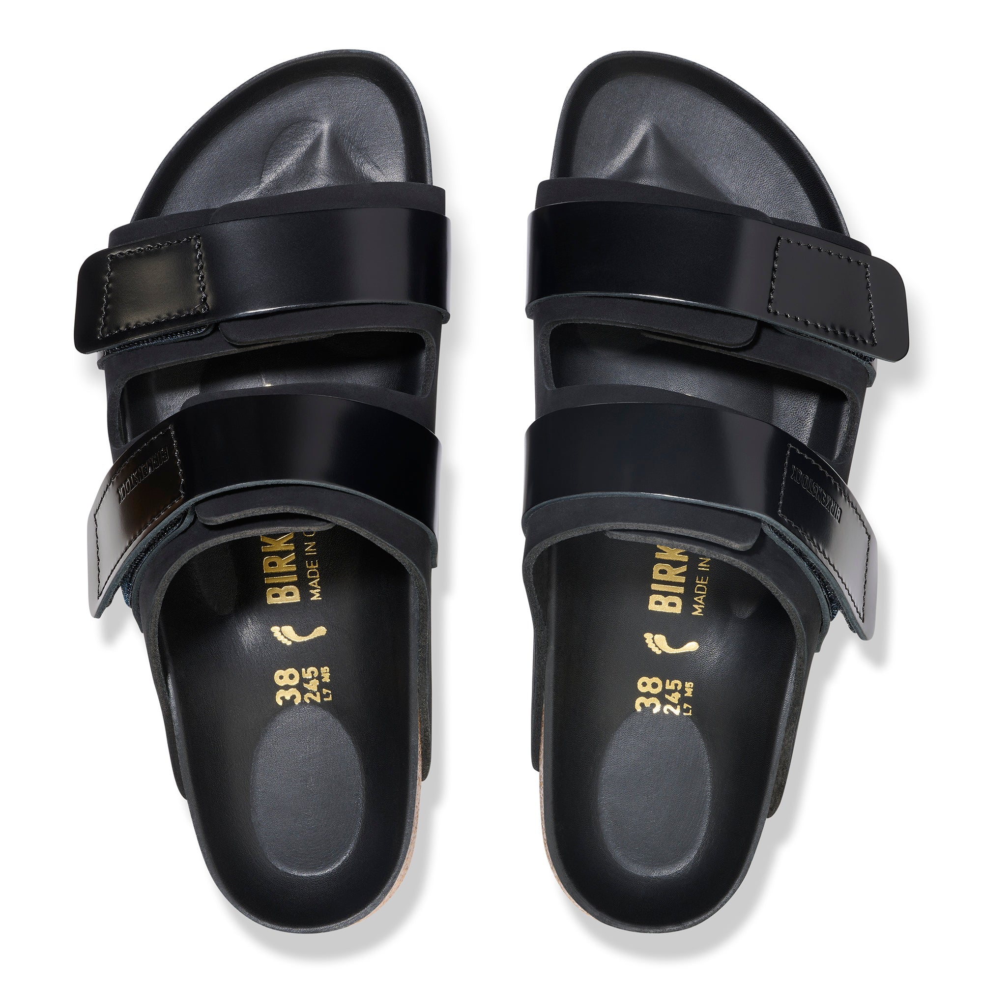 Birkenstock Limited Edition Uji Hex black nubuck/high shine leather