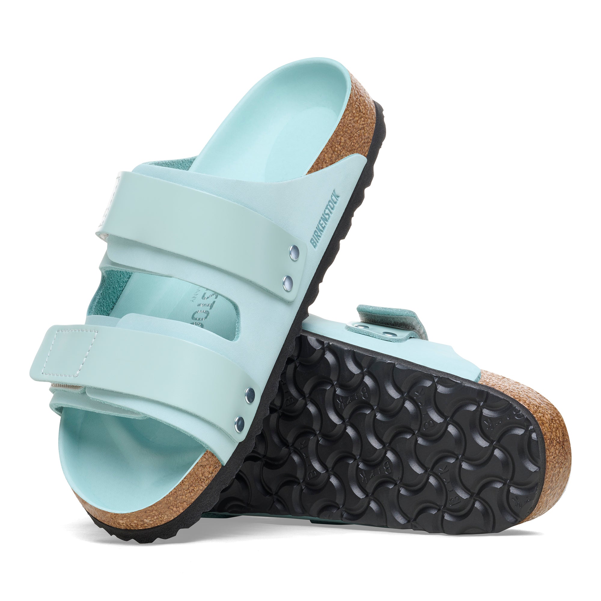 Birkenstock Uji Hex surf green nubuck/high shine leather