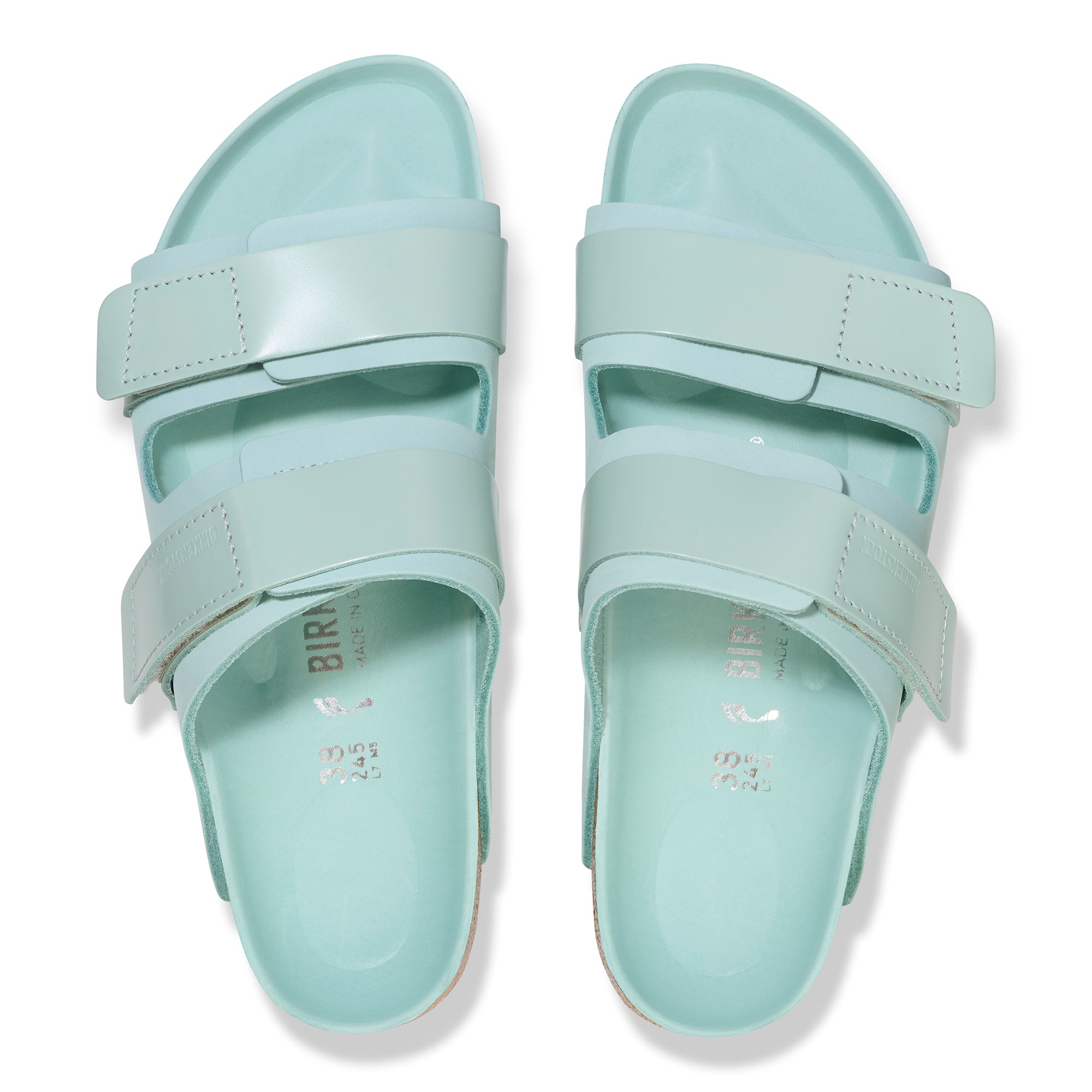 Birkenstock Uji Hex surf green nubuck/high shine leather