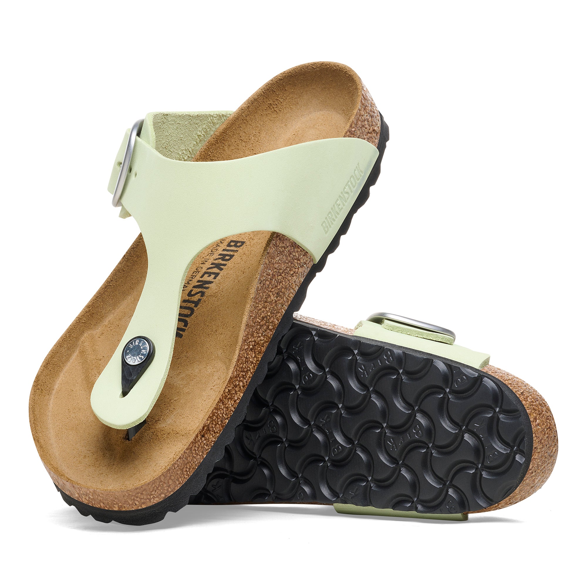 Birkenstock Gizeh Big Buckle faded lime nubuck