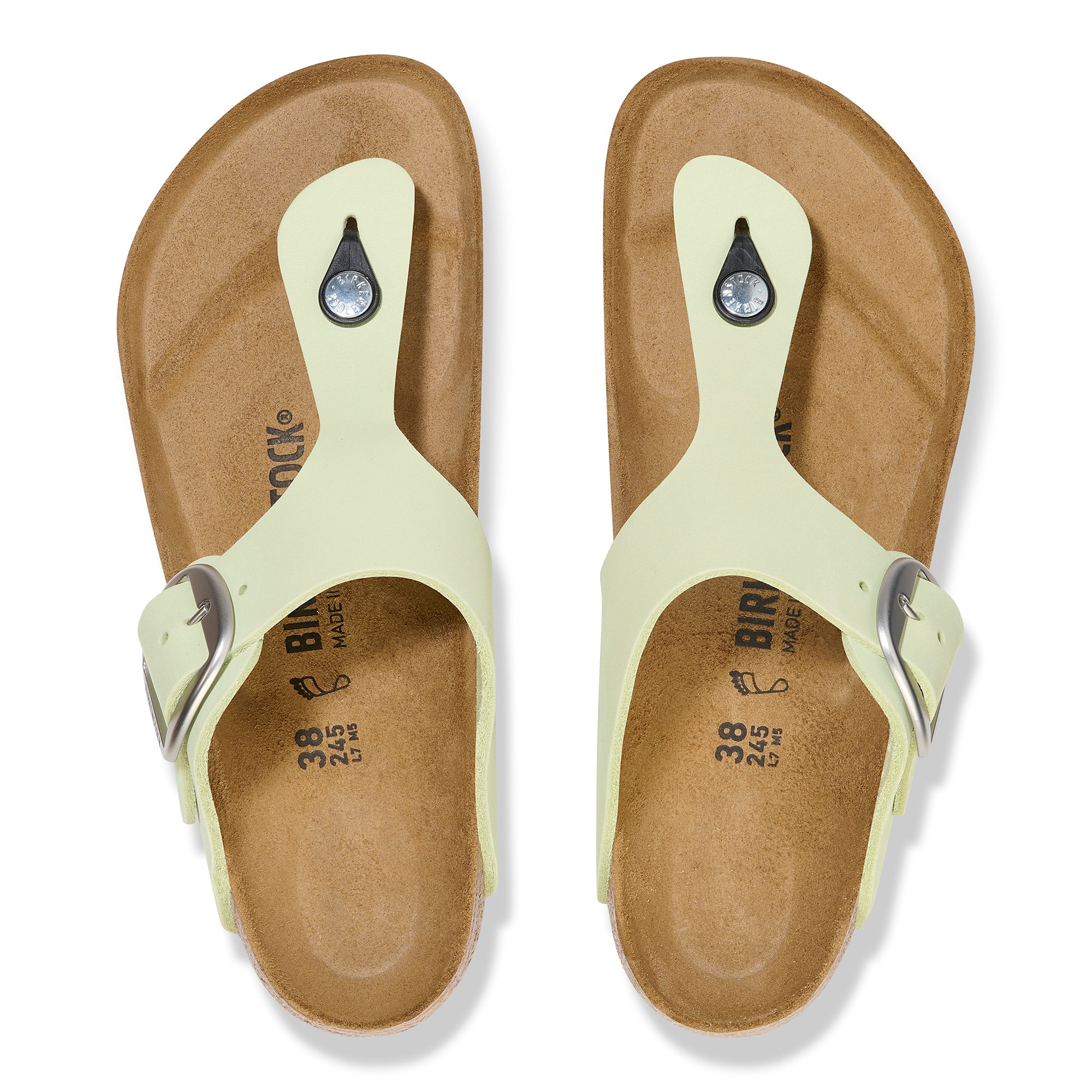 Birkenstock Limited Edition Gizeh Big Buckle faded lime nubuck