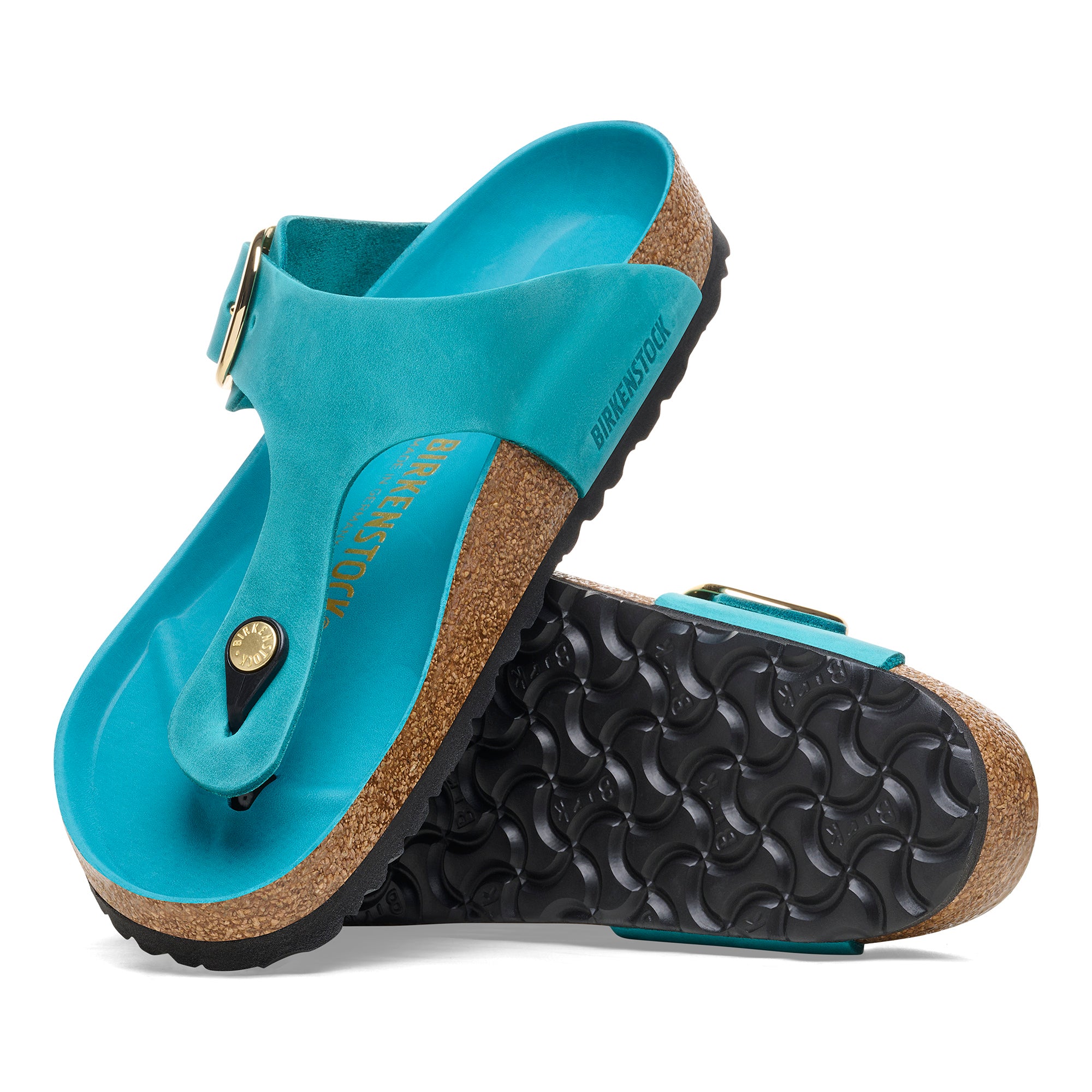 Birkenstock Gizeh Big Buckle biscay bay oiled leather