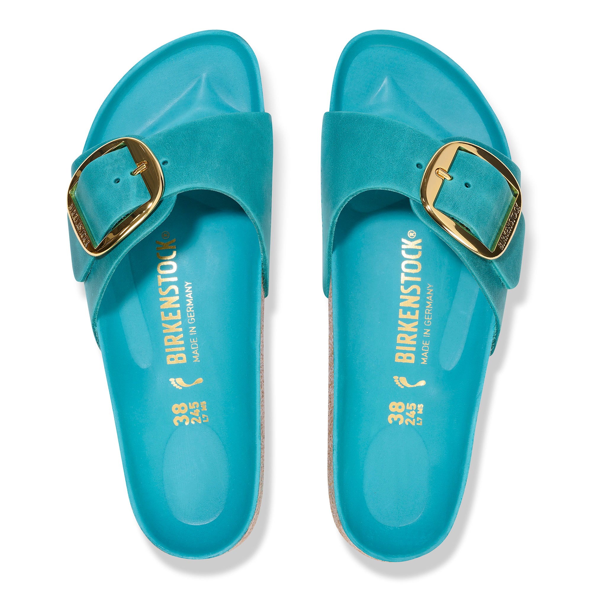 Birkenstock Madrid Big Buckle biscay bay oiled leather