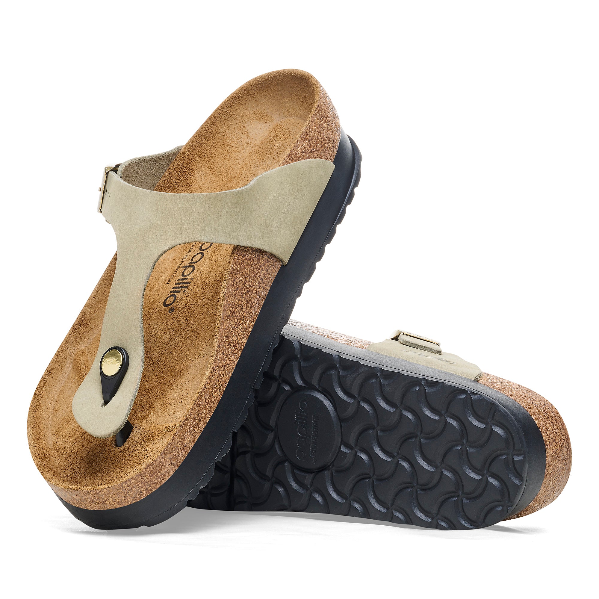 Papillio Gizeh Platform eucalyptus nubuck by Birkenstock