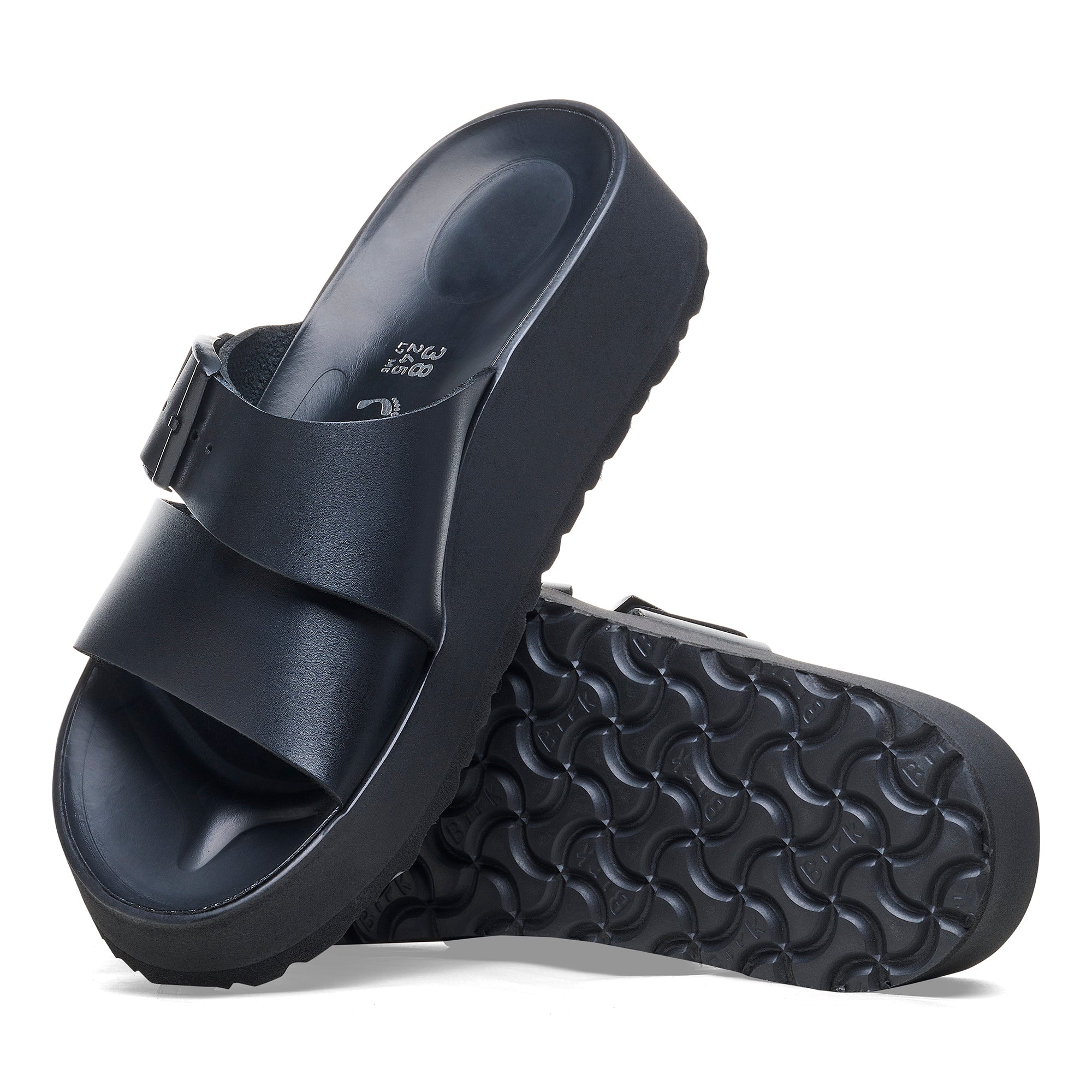 Papillio Almina black leather by Birkenstock