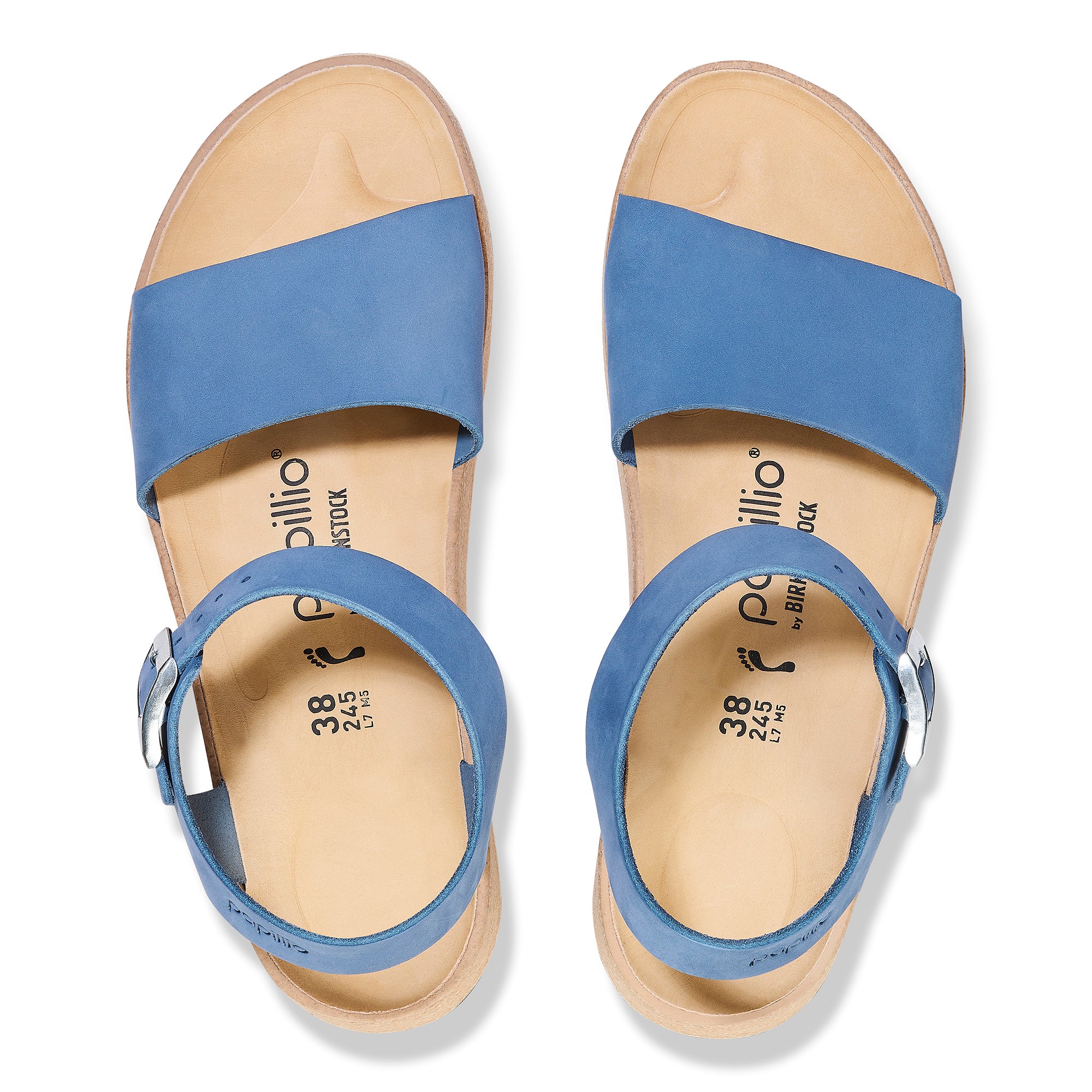 Papillio Glenda elemental blue nubuck by Birkenstock