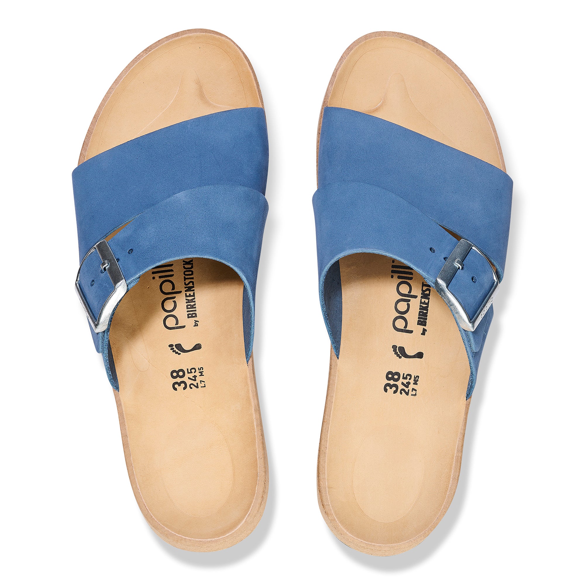 Papillio Almina elemental blue nubuck by Birkenstock