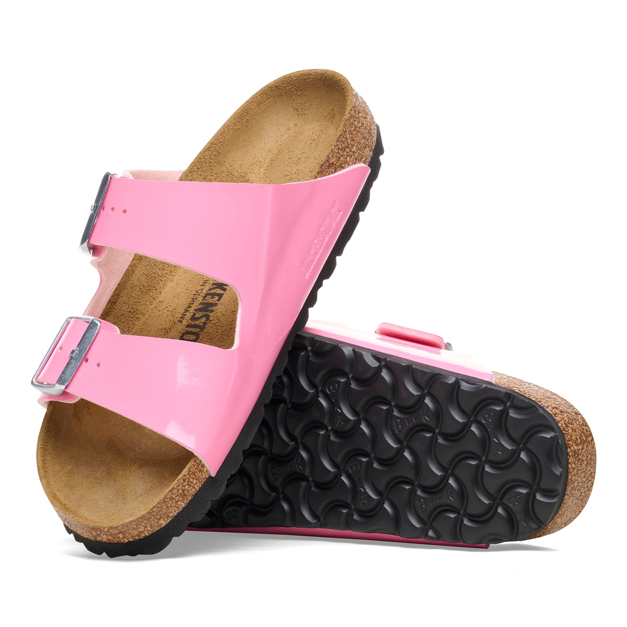 Birkenstock Arizona candy pink patent Birko-Flor
