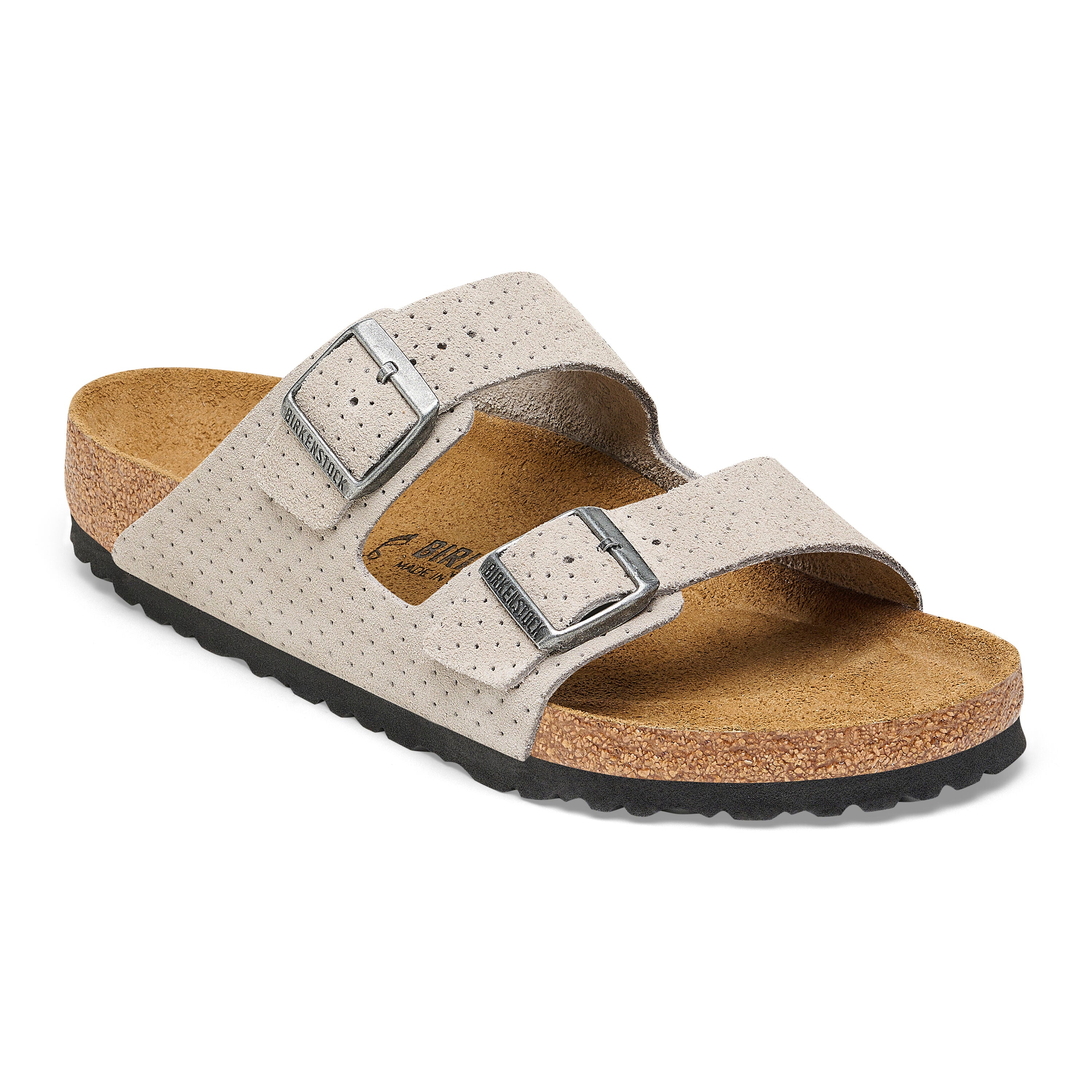 Birkenstock Limited Edition Arizona dotted stone coin suede