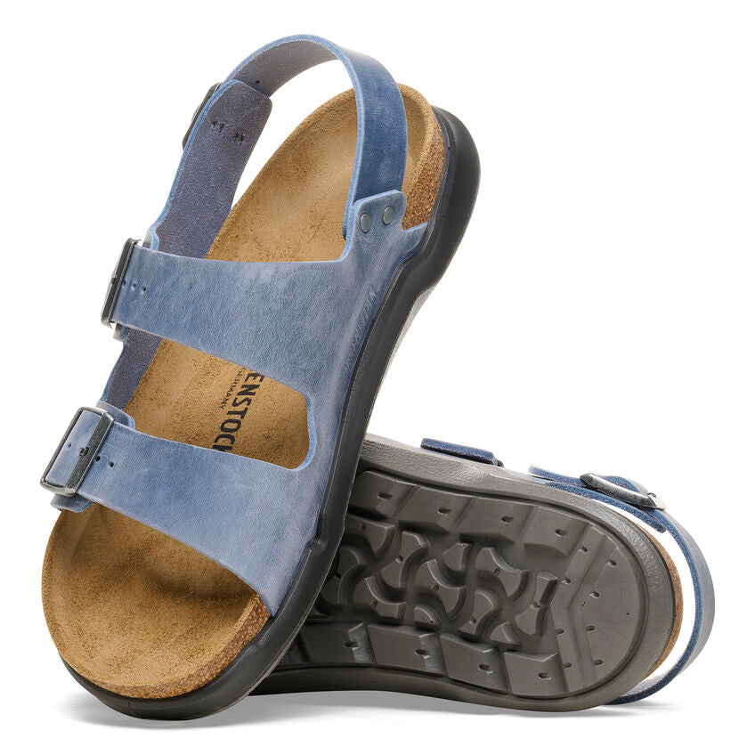 Birkenstock Men's Milano Crosstown elemental blue oiled leather