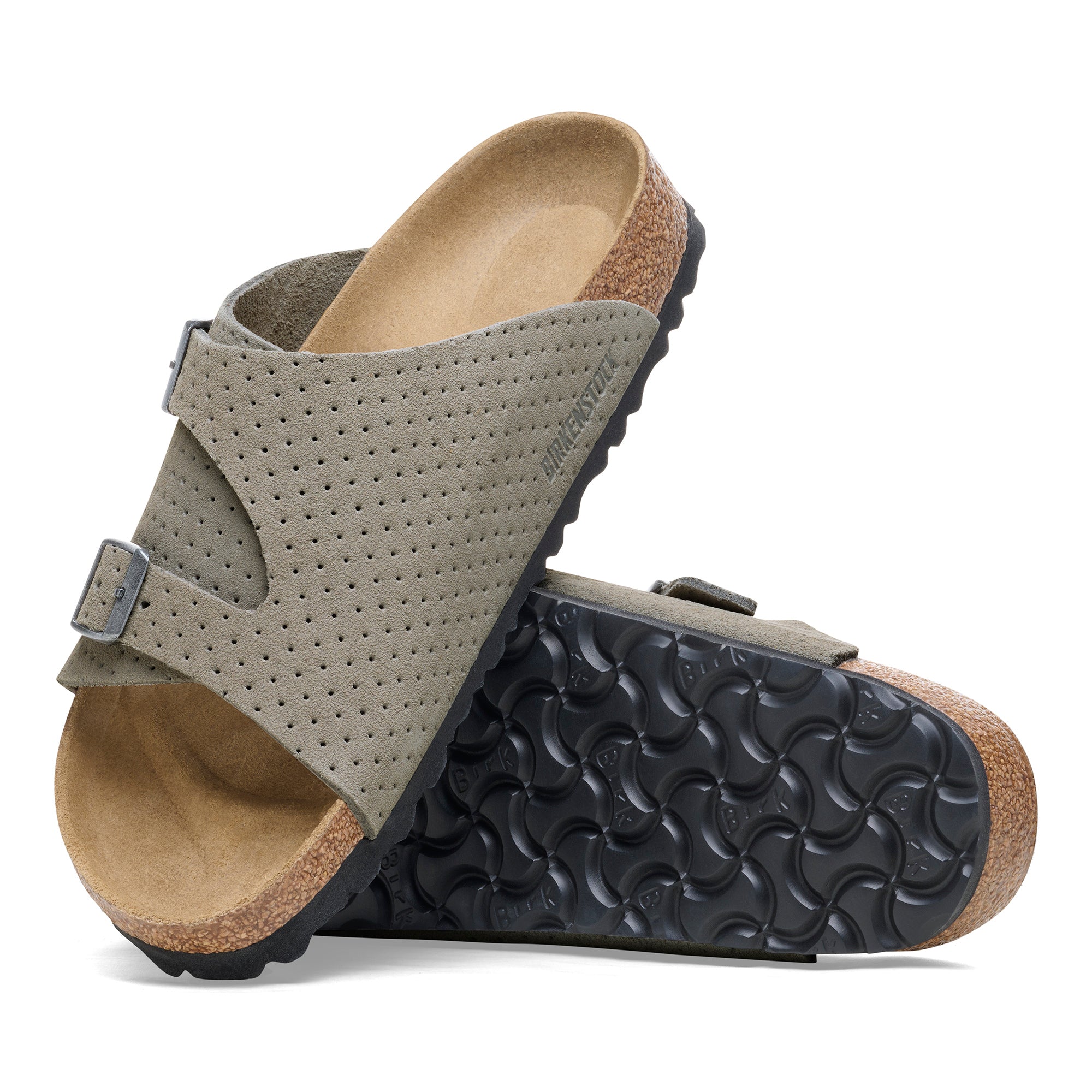 Birkenstock Zurich dotted stone coin suede
