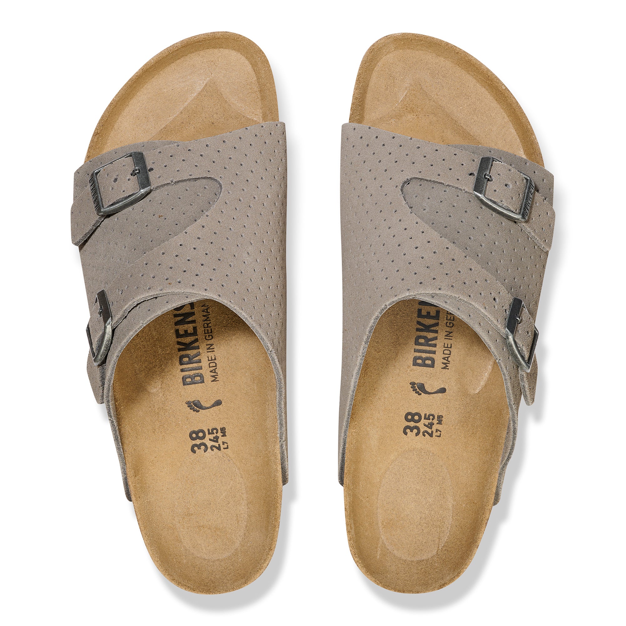 Birkenstock Zurich dotted stone coin suede