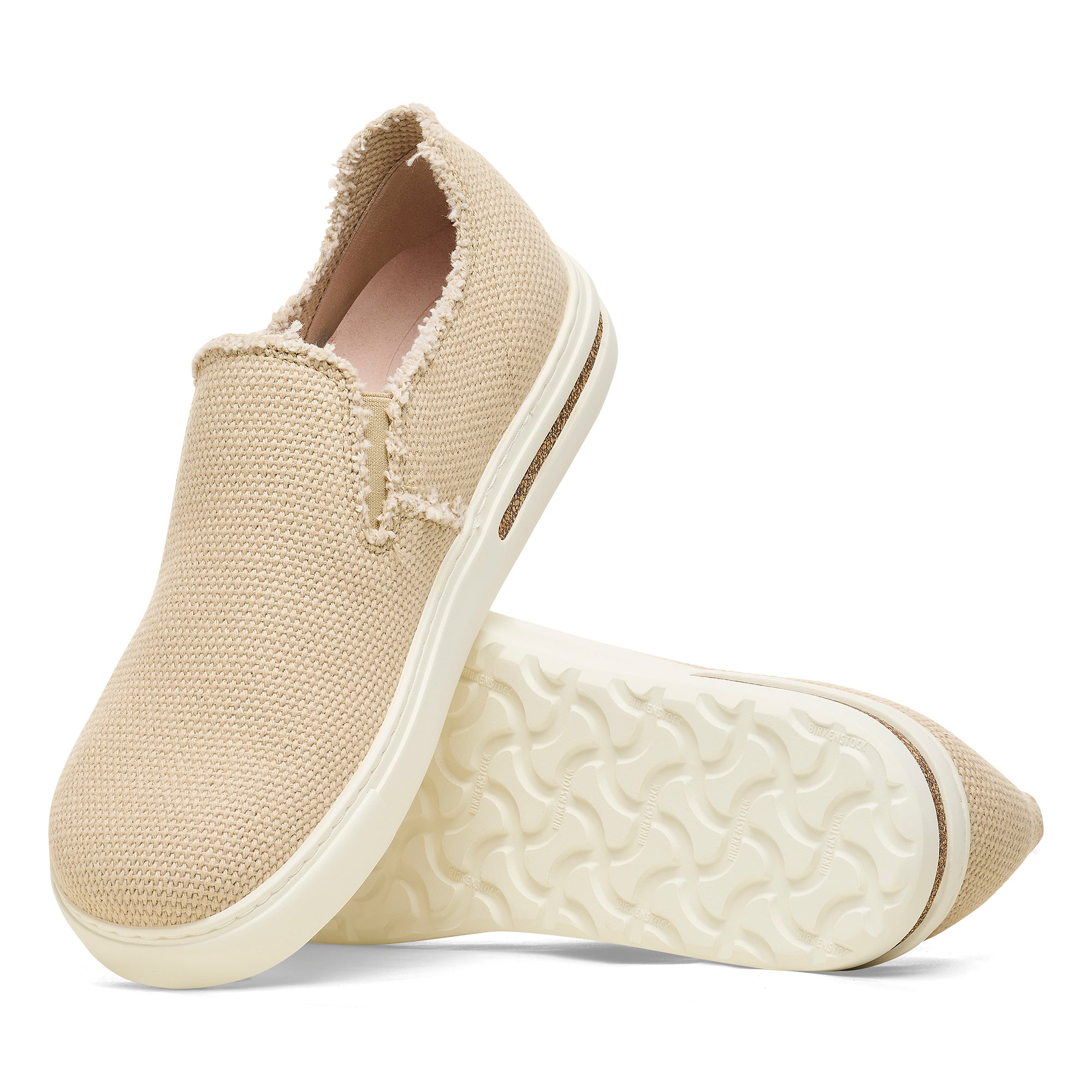 Birkenstock Bend Slip On Deconstructed sandcastle canvas