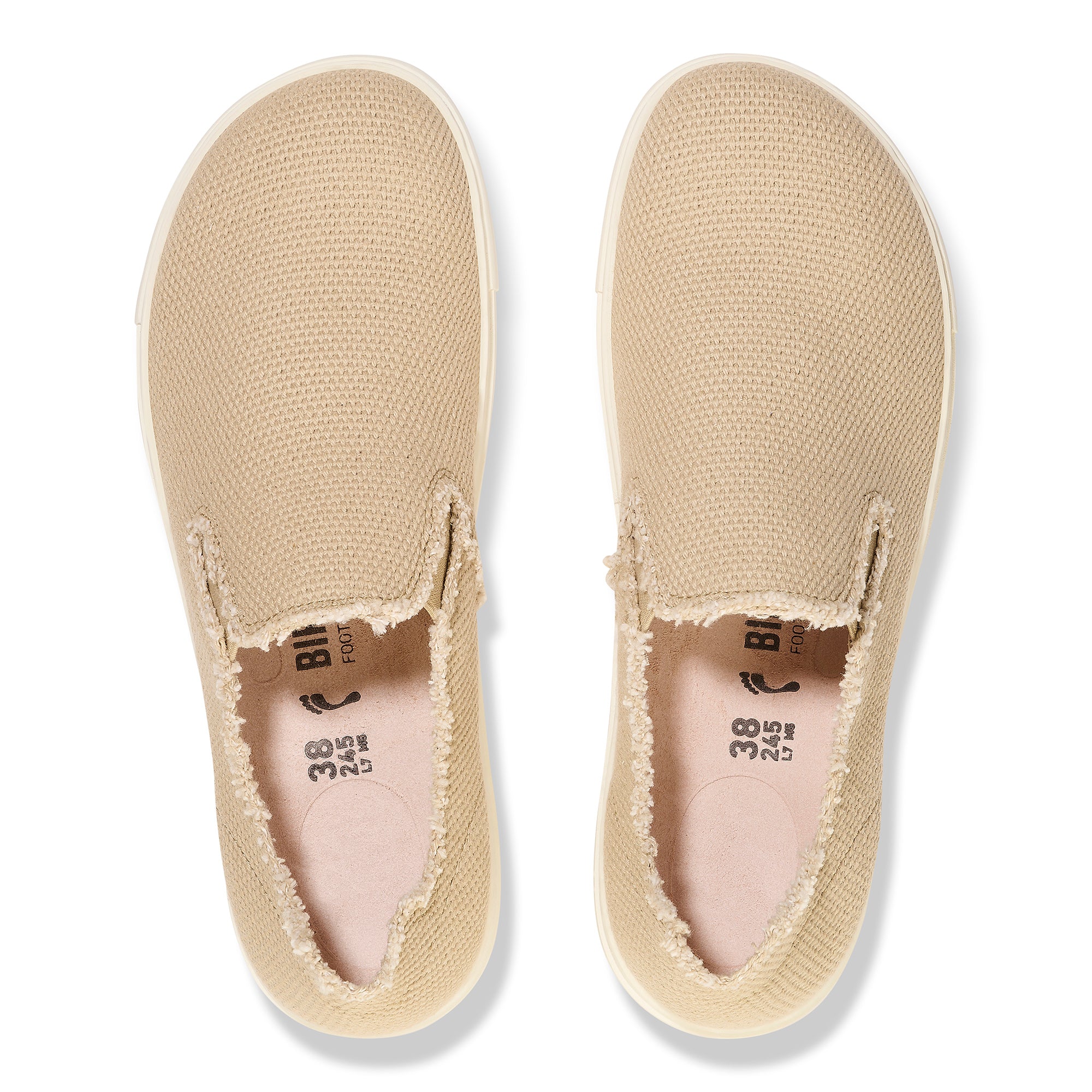Birkenstock Bend Slip On Deconstructed sandcastle canvas
