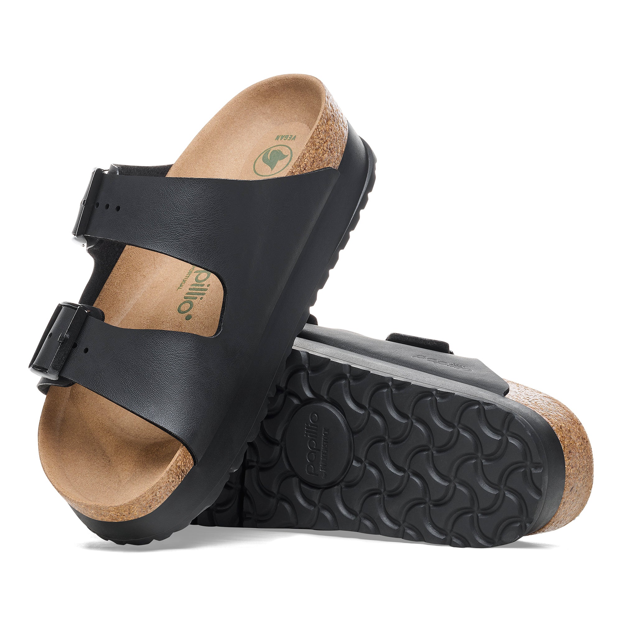 Papillio Arizona Platform Vegan black Birko-Flor by Birkenstock