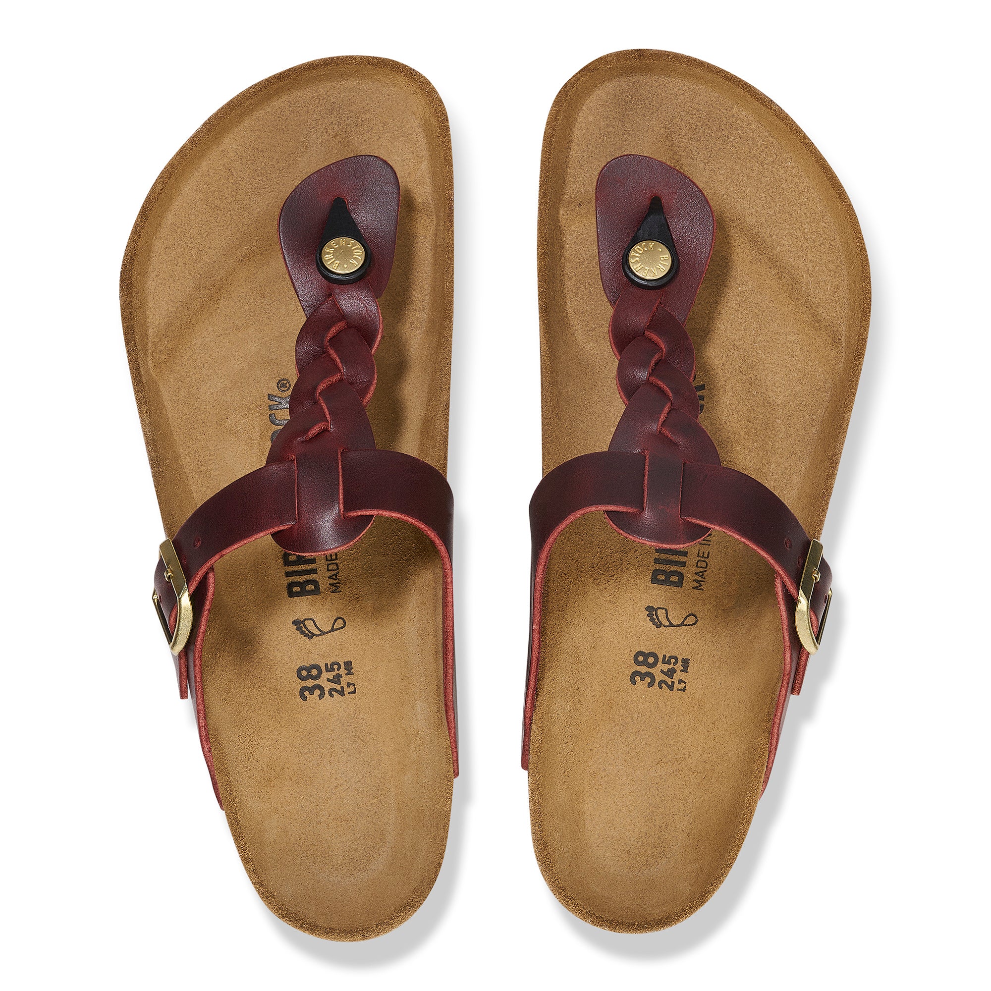 Birkenstock Limited Edition Gizeh Braid zinfandel oiled leather